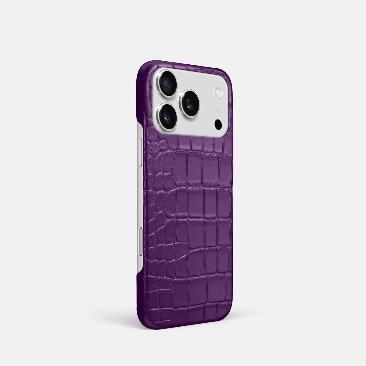 Slim Case For iPhone 18 Pro In Alligator -2 | Purple