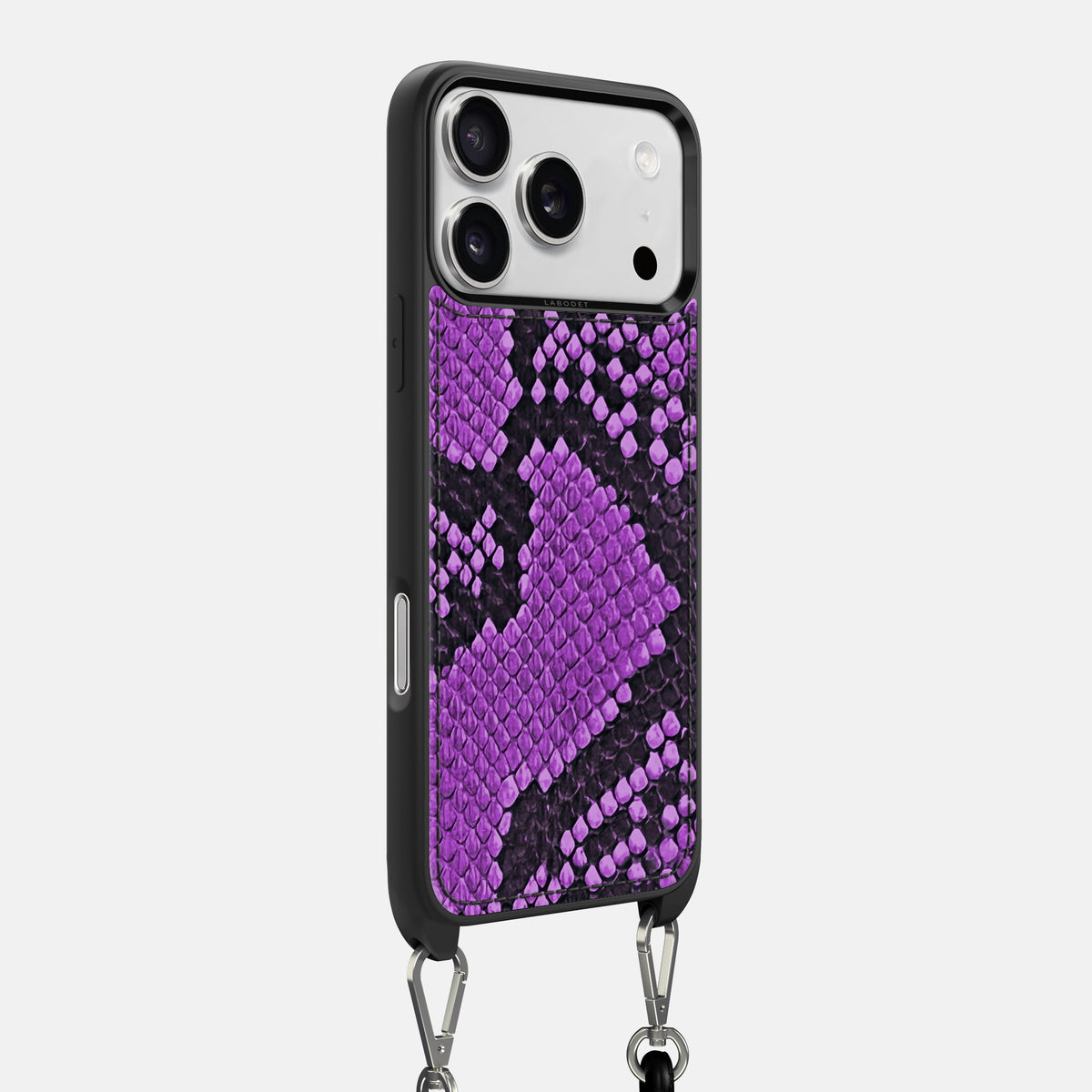 Crossbody Sport Case For iPhone 18 Pro Max In Deluxe Python -2 | Purple