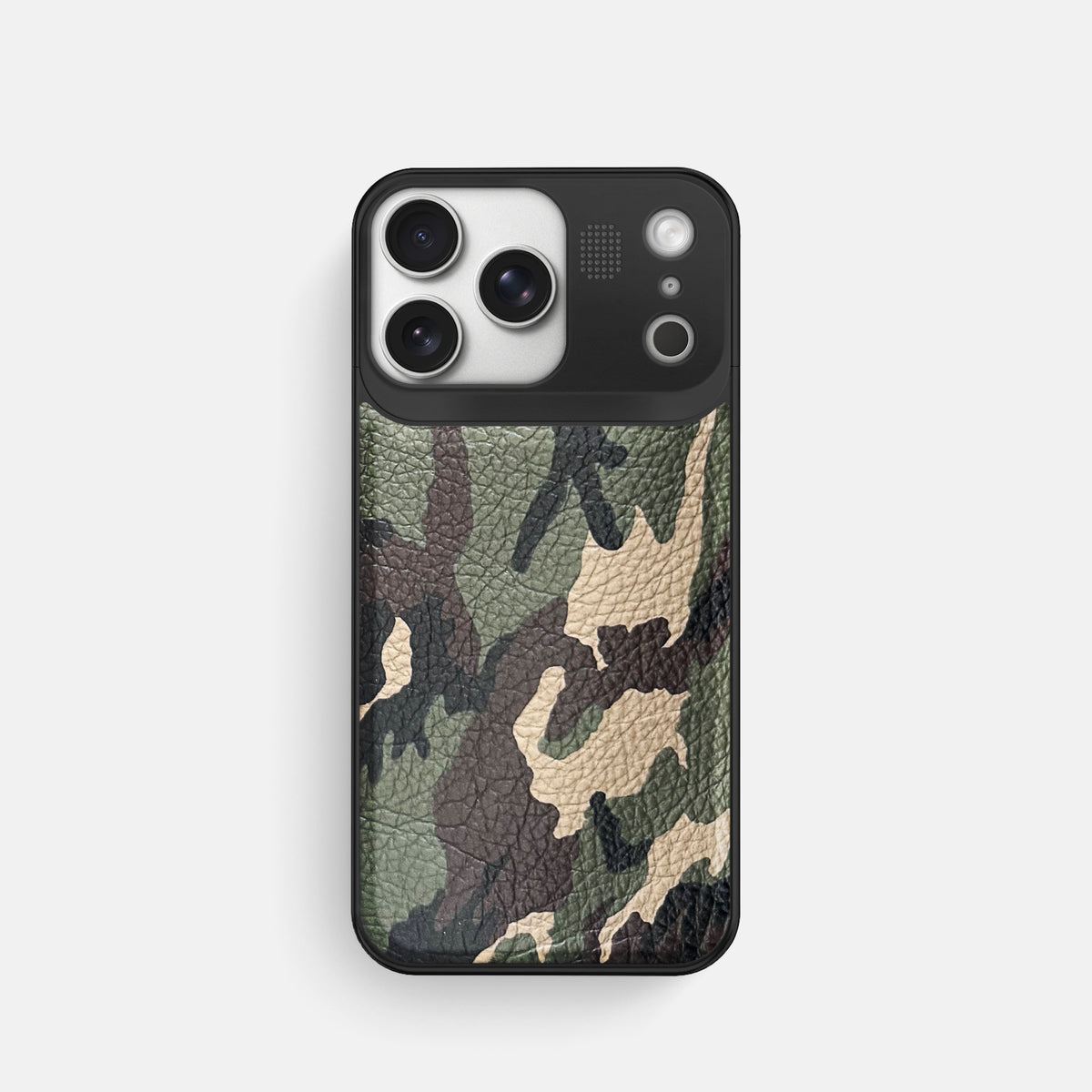 Metal Case For iPhone 17 Pro In Calf -1 | Camouflage-Black