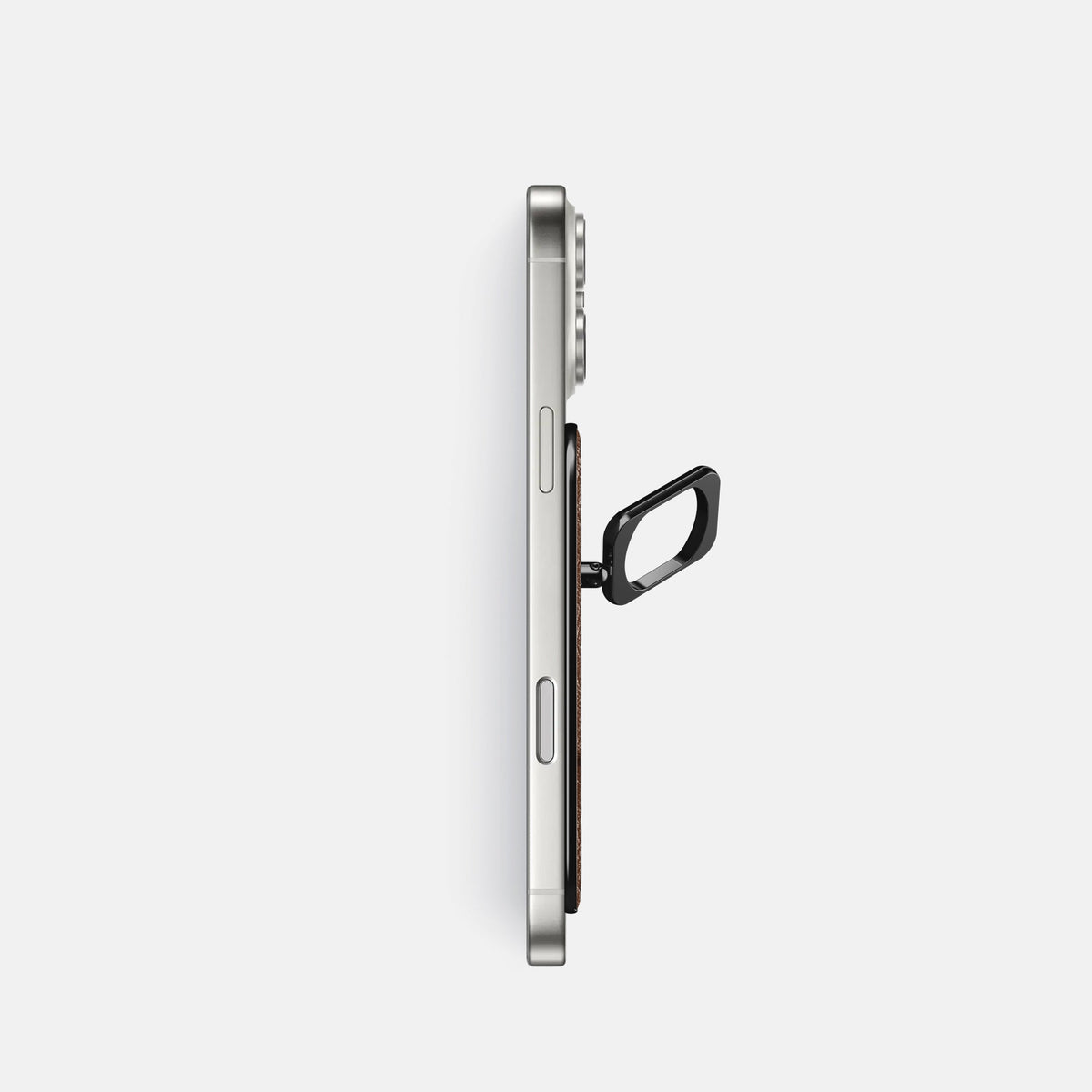 MagSafe Ring For iPhone 18 Pro In Ostrich -3 | Chocolate-Black