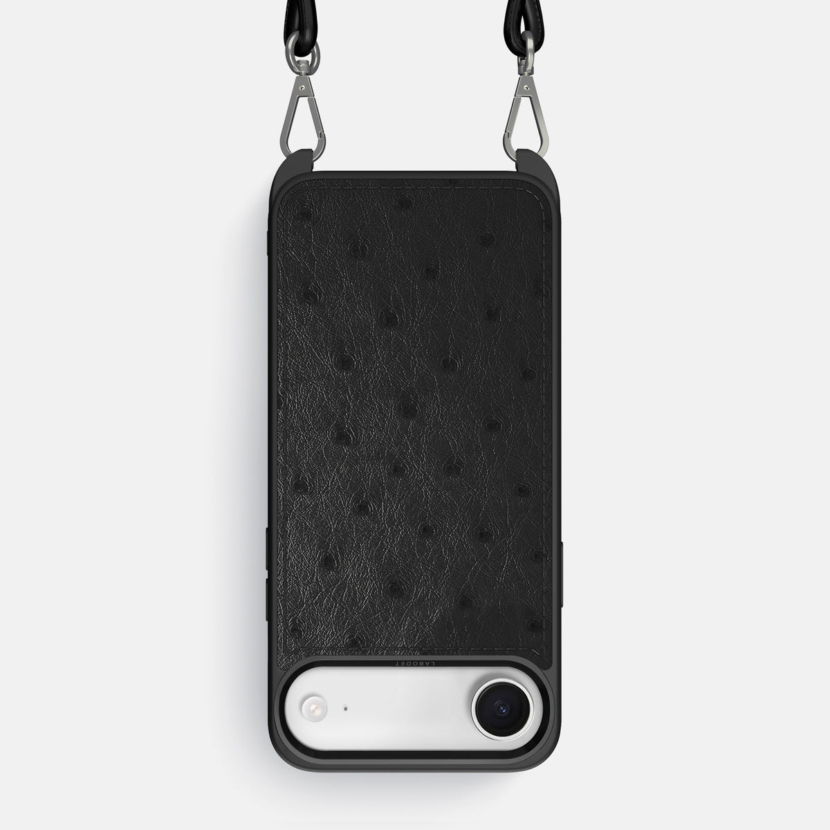 Crossbody Sport Case For iPhone 17 Air In Ostrich -1 | Black