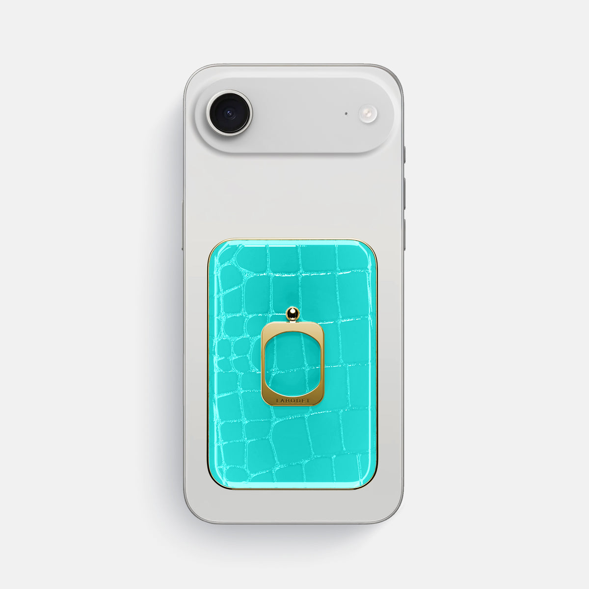 MagSafe Ring For iPhone 17 Air In Shiny Alligator -2 | Mint-Gold