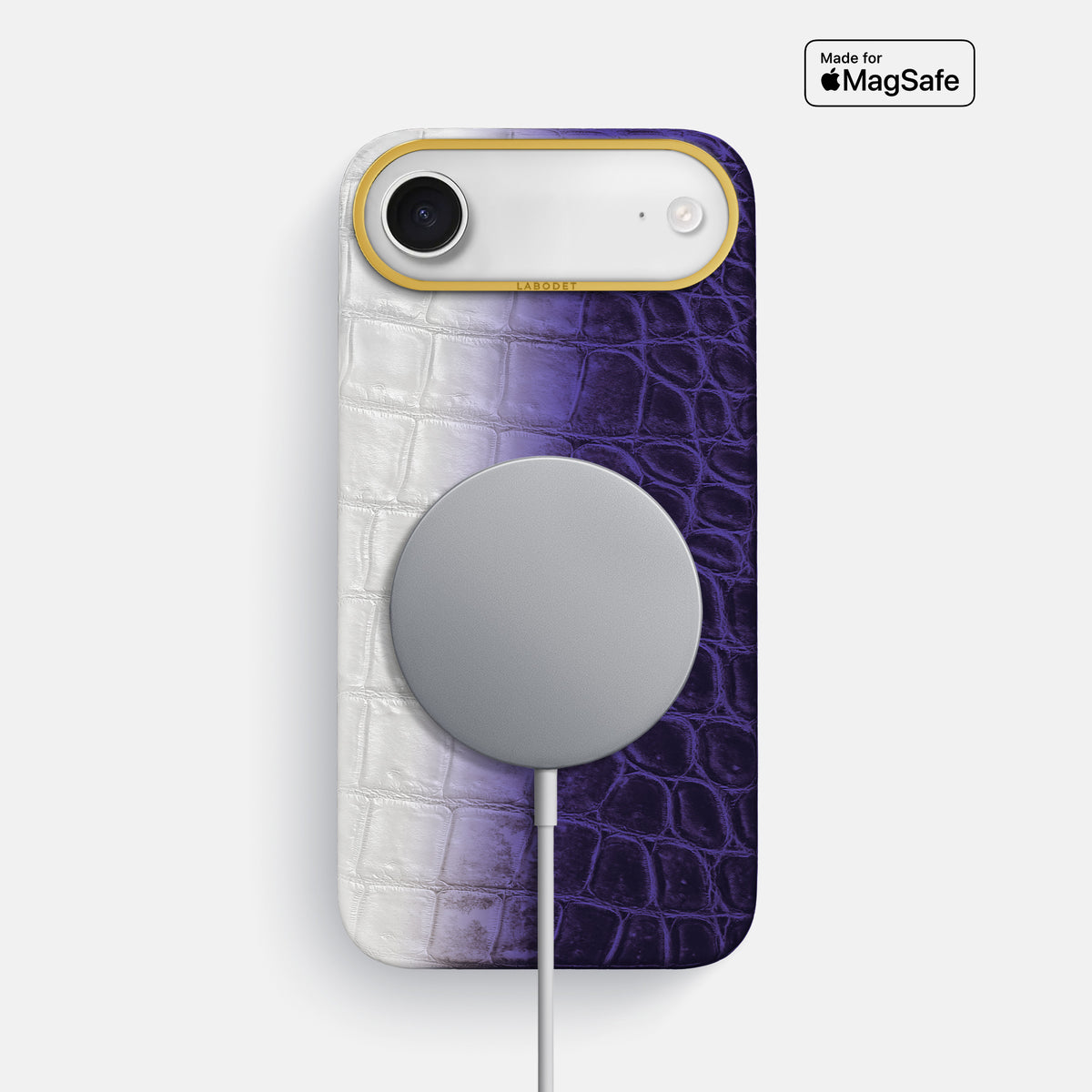 Classic Case For iPhone 17 Air In Himalayan Crocodile -4 | Purple-Gold