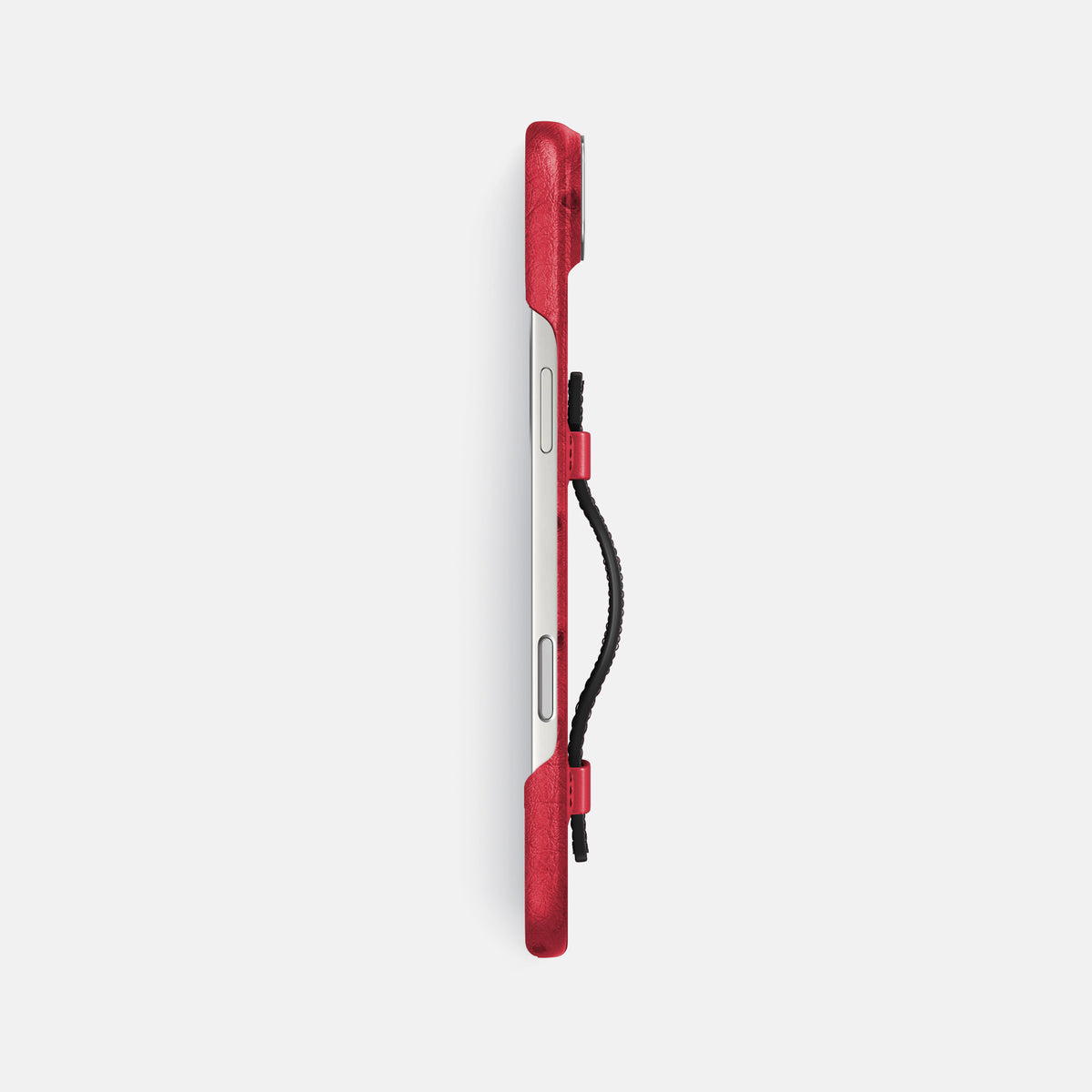 Handle Case Coloré For iPhone 17 Air In Ostrich -3 | Red-Steel