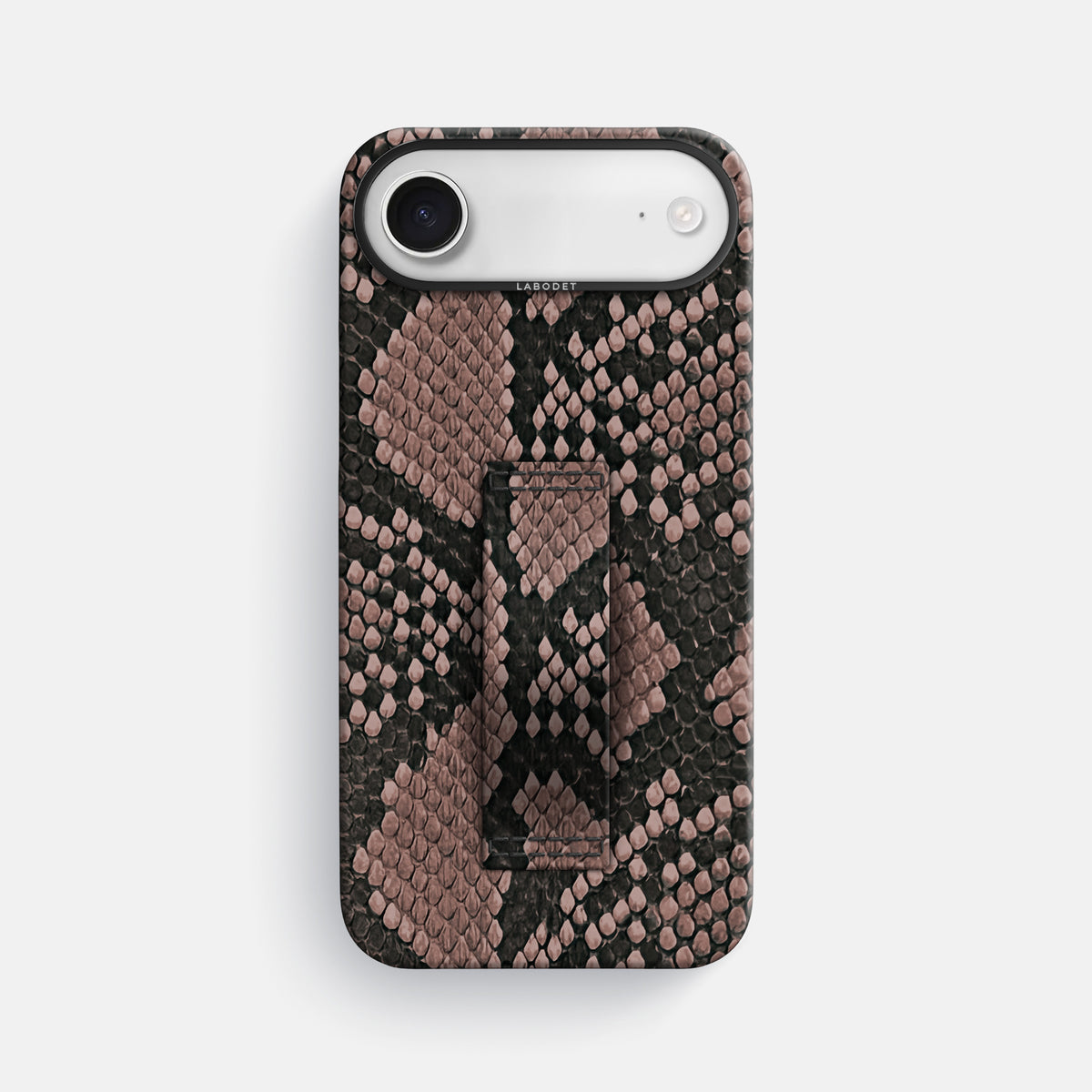 Finger Case For iPhone 17 Air In Deluxe Python -1 | Mahogany-Brown-Black