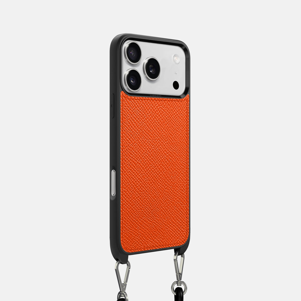 Crossbody Sport Case For iPhone 18 Pro In Epsom-Style Calf -2 | Orange