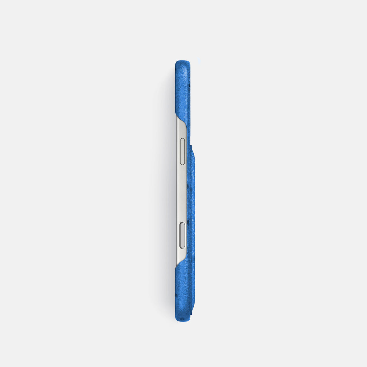 Slim Card Case For iPhone 17 Pro In Ostrich -3 | Royal-Blue