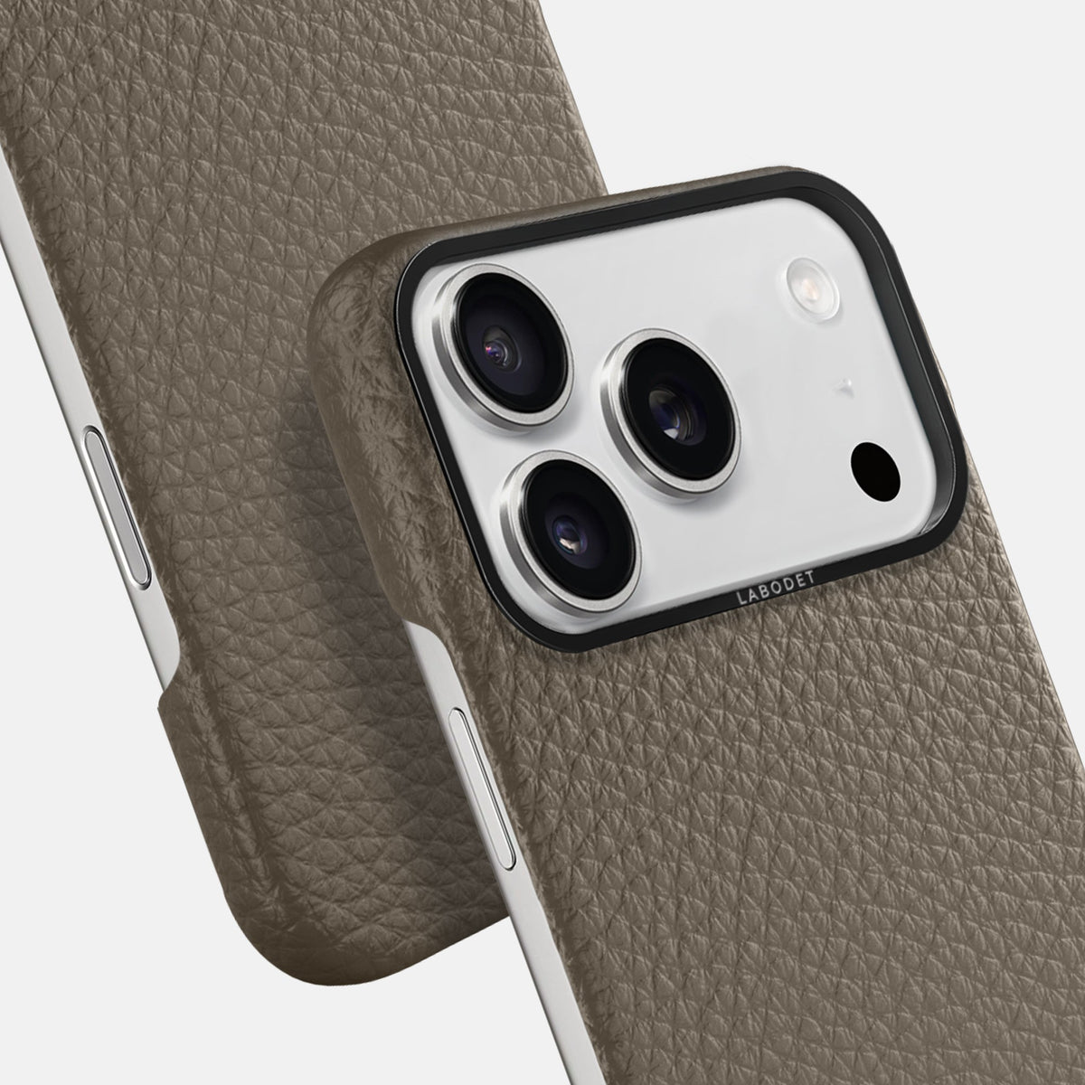 Classic Case For iPhone 18 Pro In Calf -6 | Taupe-Black