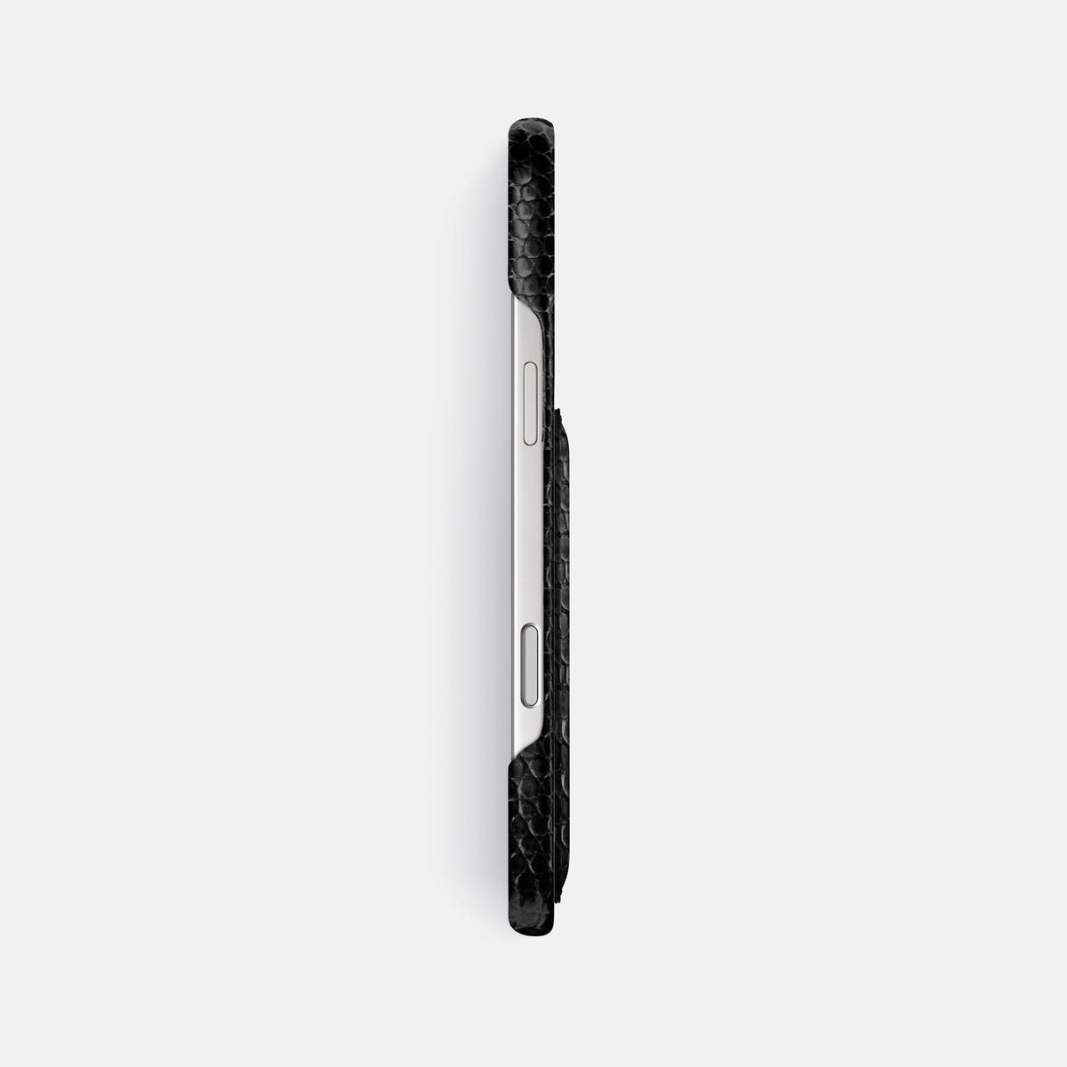 Slim Card Case For iPhone 18 Pro Max In Lizard -3 | Black