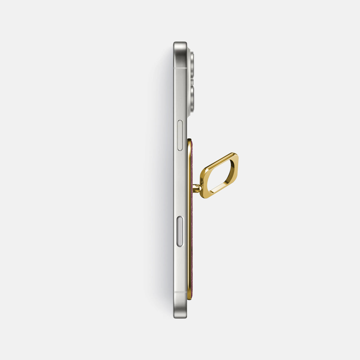 MagSafe Ring For iPhone 17 Pro Max In Ostrich -3 | Purple-Gold