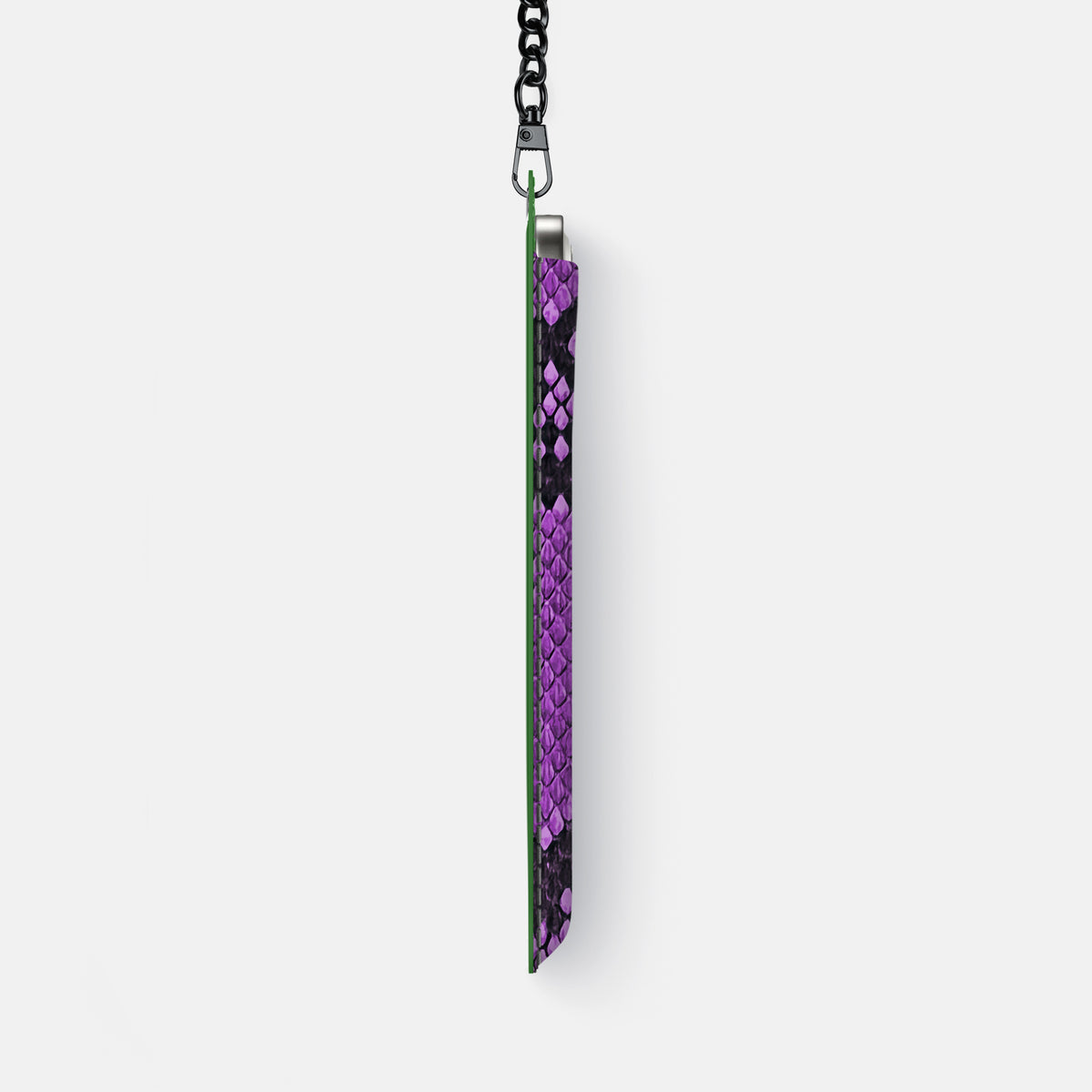 Crossbody Bag For iPhone 17 Air In Deluxe Python -4 | Purple-Black