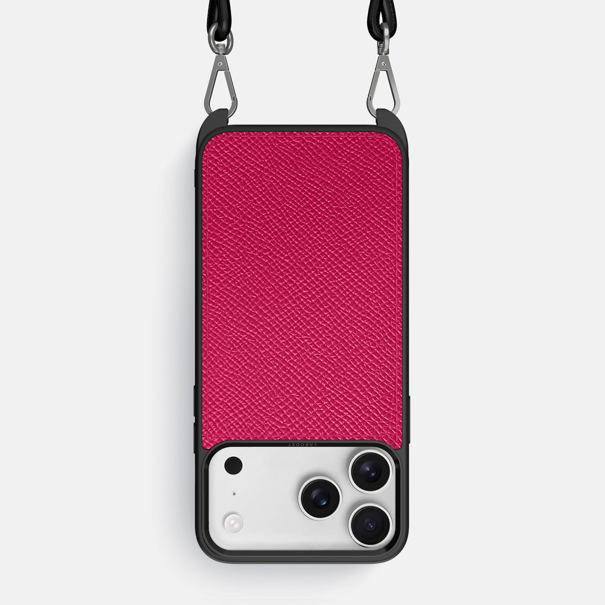 Crossbody Sport Case For iPhone 18 Pro Max In Epsom-Style Calf -1 | Fuchsia