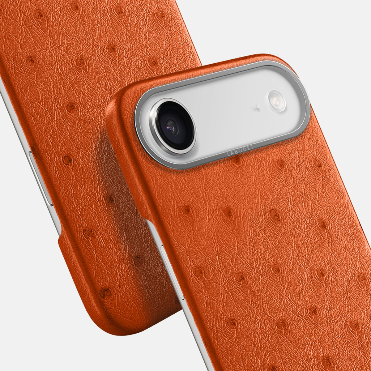 Classic Case For iPhone 17 Air In Ostrich -6 | Orange-Steel
