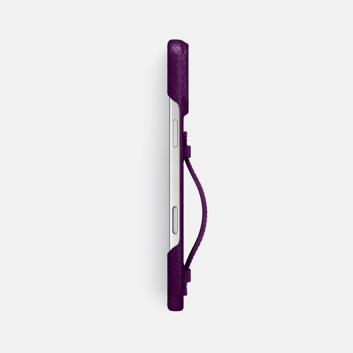 Center Handle For iPhone 17 Pro Max In Calf -2 | Violet-Black