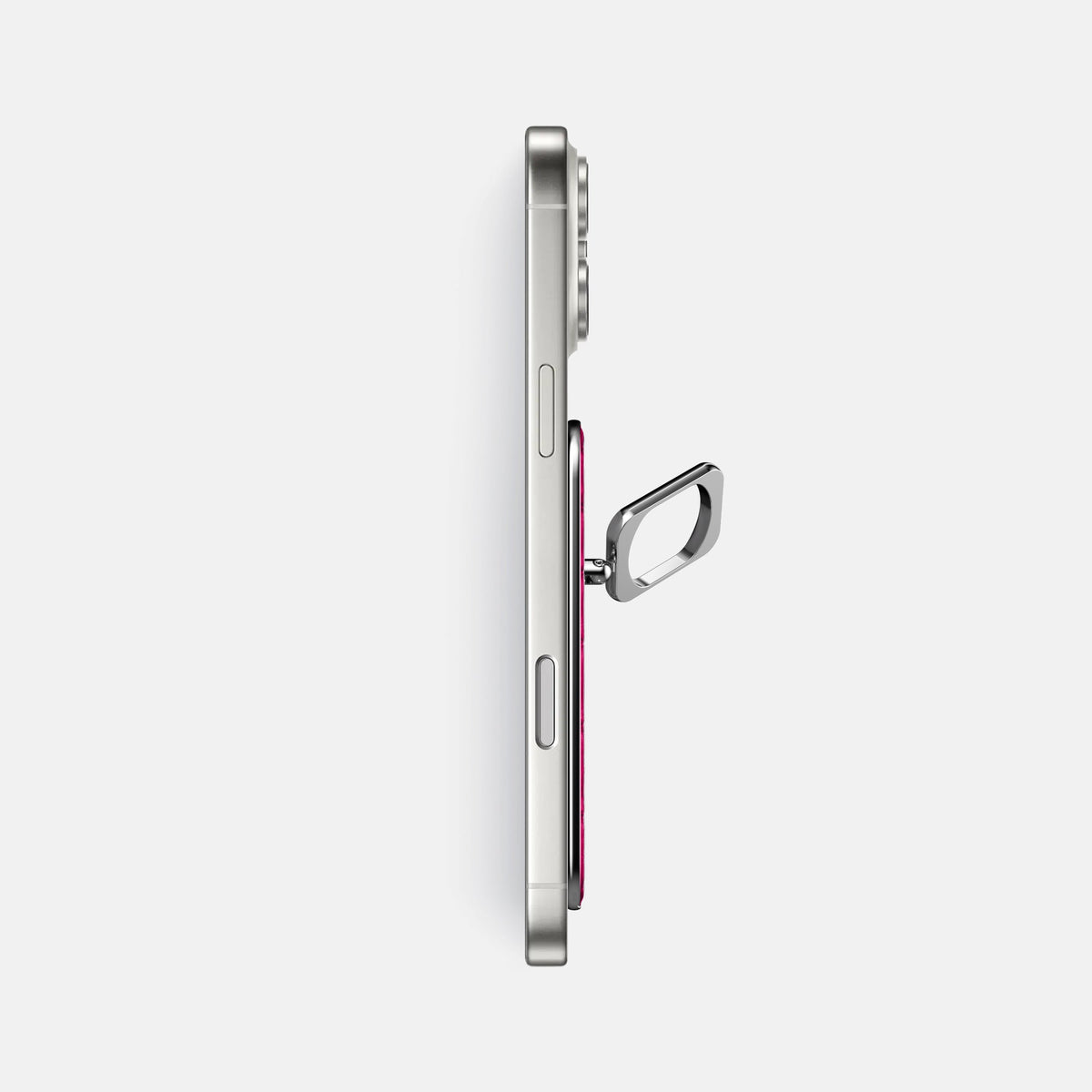 MagSafe Ring For iPhone 18 Pro Max In Calf -3 | Magenta-Steel
