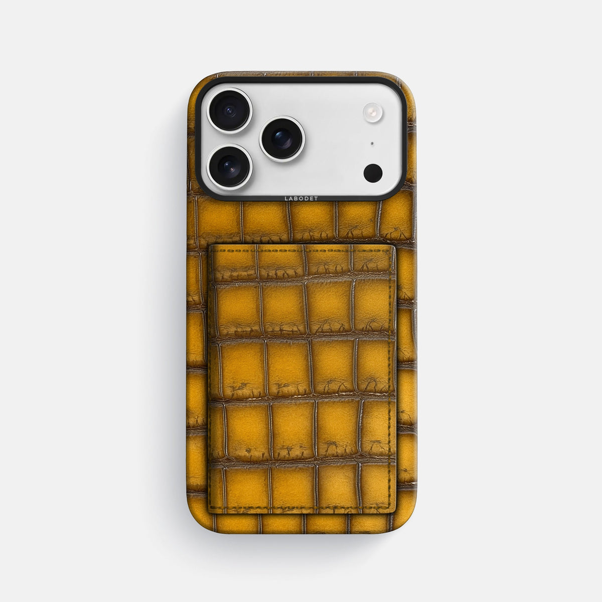 Bi-Fold Case For iPhone 18 Pro Max In Patina Alligator -1 | Sydney-Black
