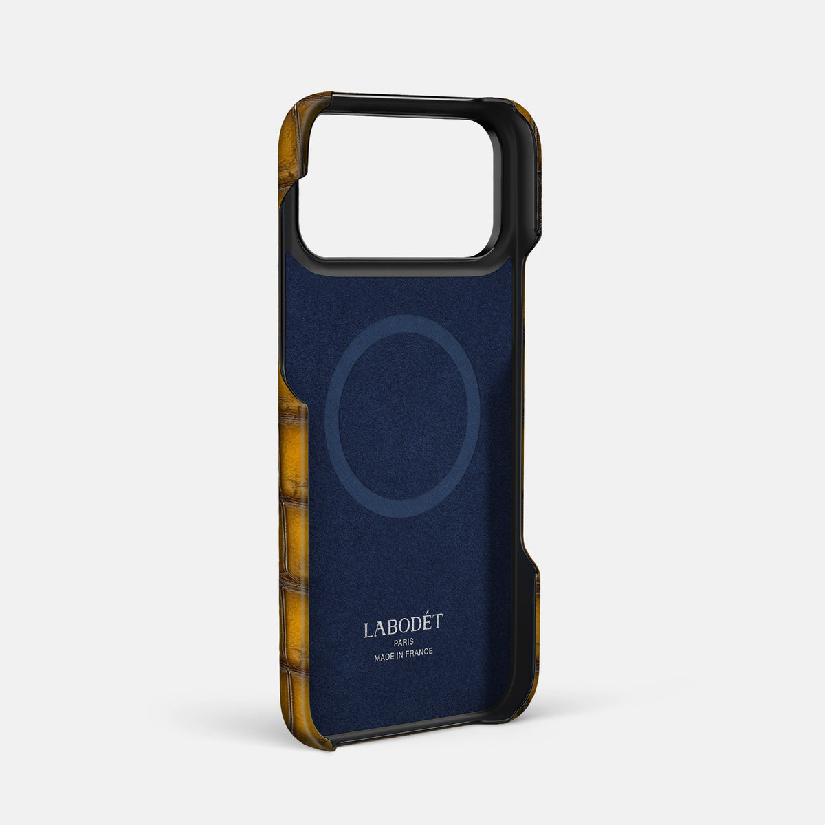 Double Card Case For iPhone 17 Pro Max In Patina Alligator -4 | Sydney-Black