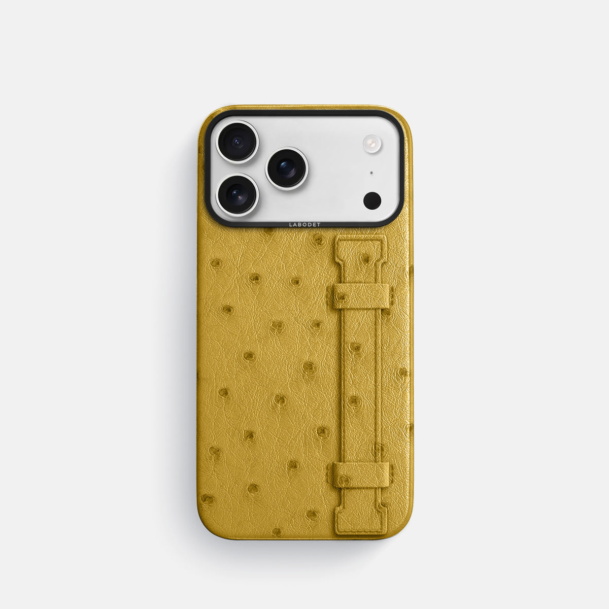 Handle Case For iPhone 17 Pro In Ostrich -1 | Gold-Black
