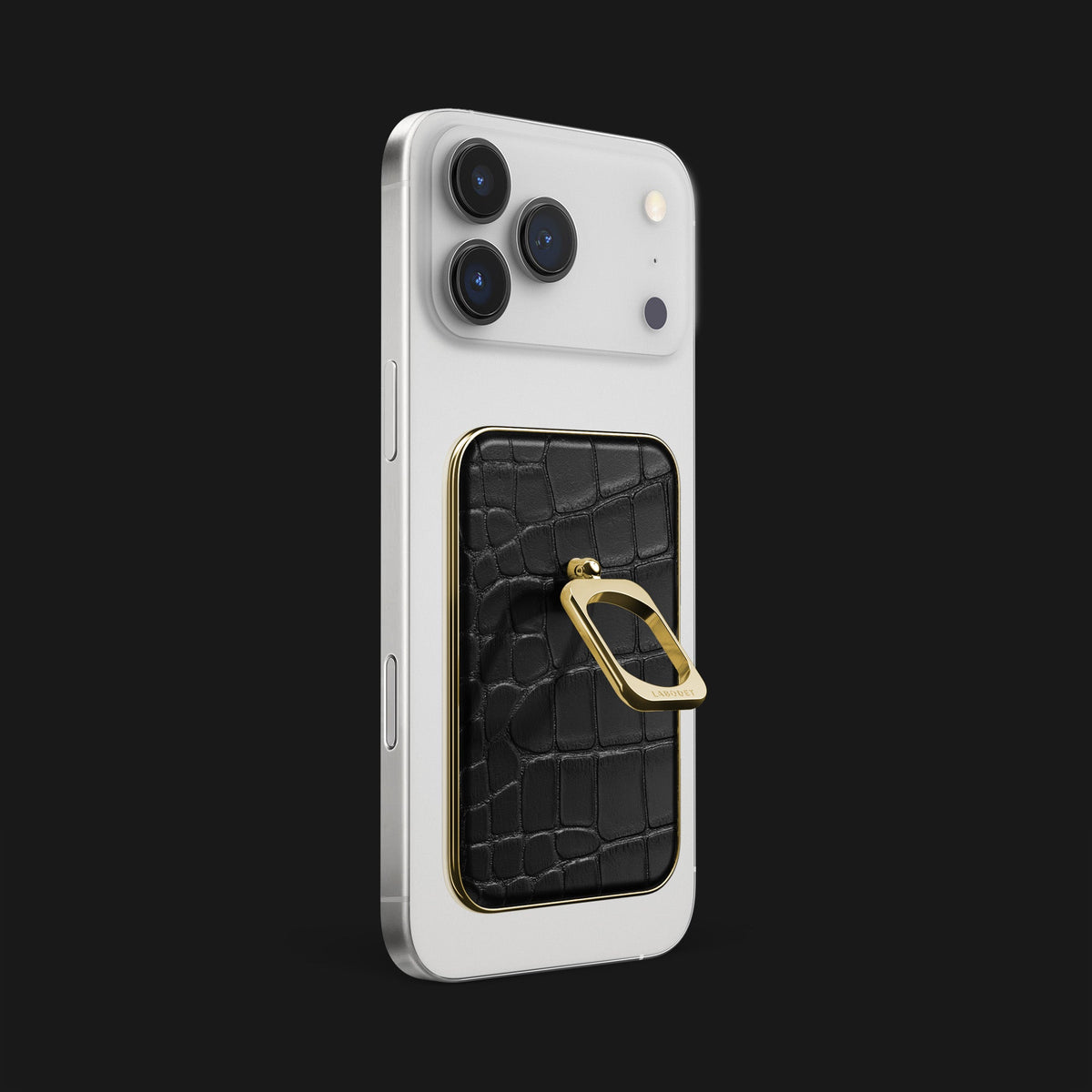 MagSafe Ring Edition Black For iPhone 18 Pro Max In Alligator -2 | Edition-Black-Gold