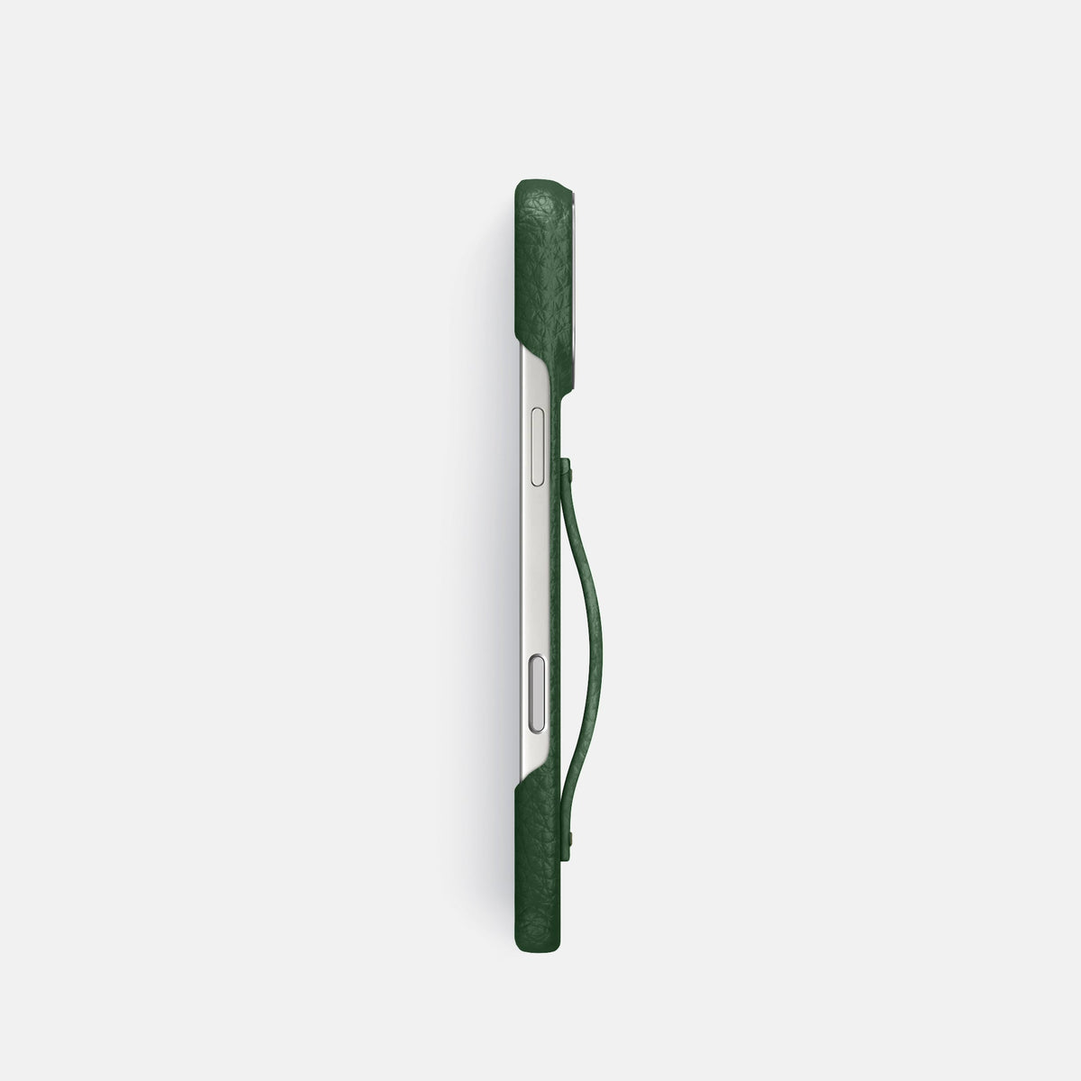 Finger Case For iPhone 18 Pro In Calf -3 | Dark-Green-Steel
