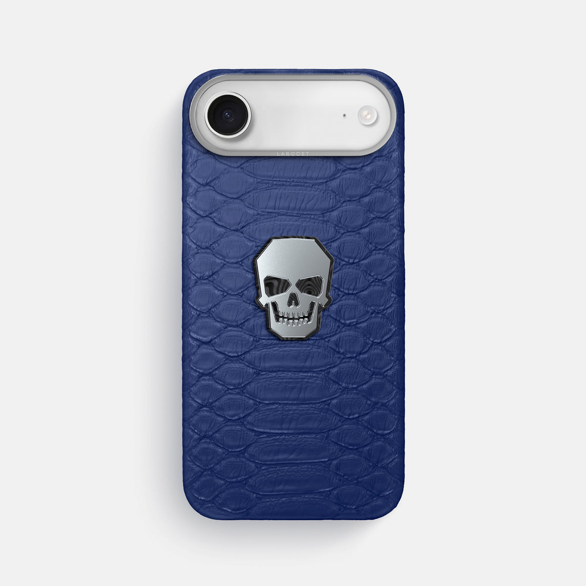 Classic Case With Titanium Skull For iPhone 17 Air In Python -1 | Royal-Blue-Steel