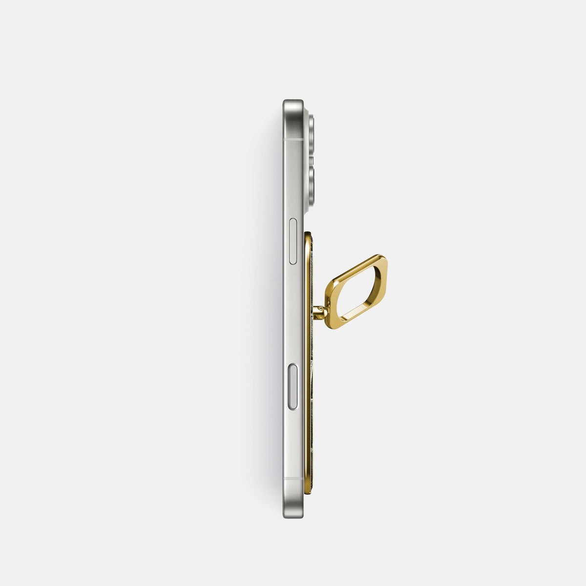 MagSafe Ring For iPhone 18 Pro In Patina Alligator -3 | Grey-Gold