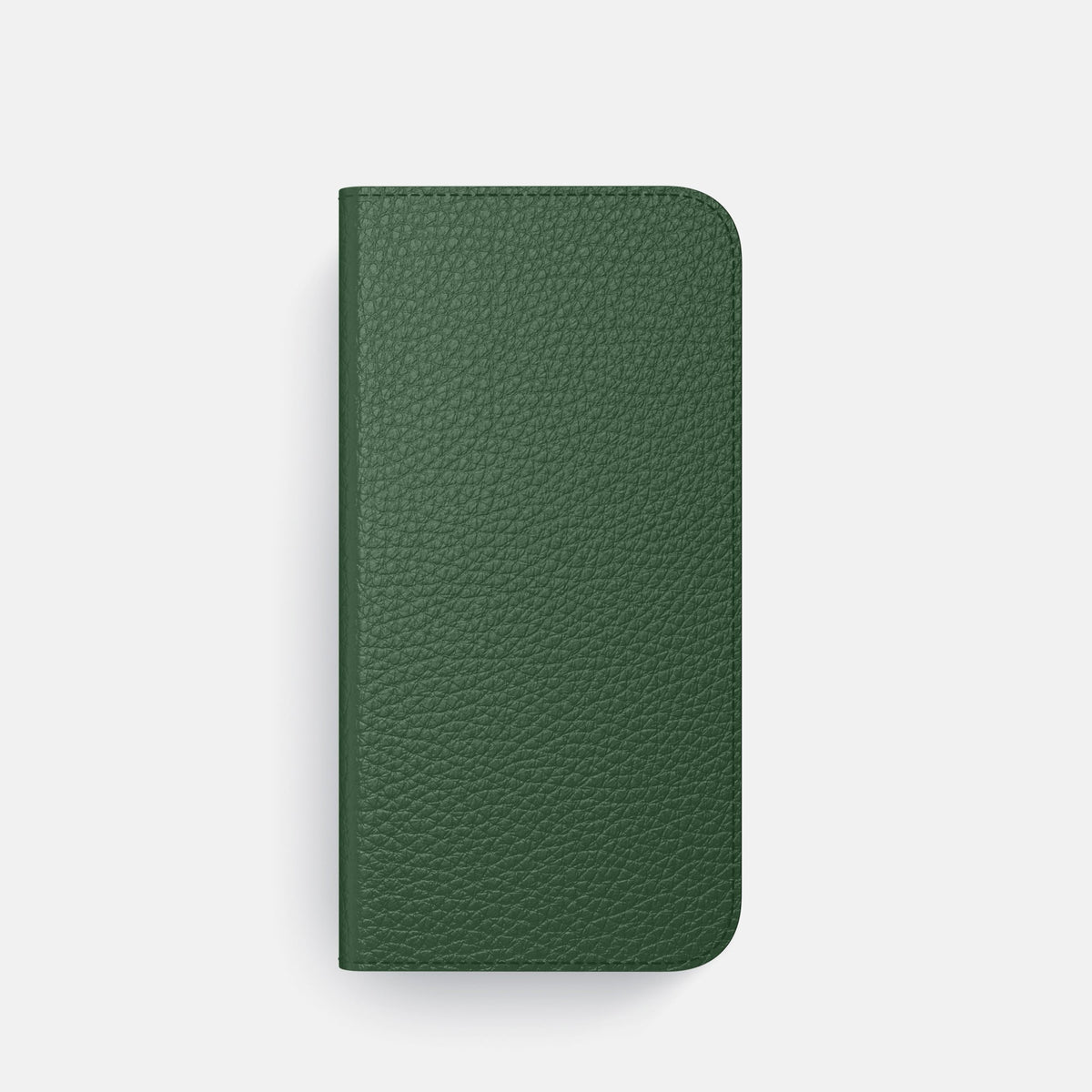 Folio Case with Card For iPhone 18 Pro In Calf -4 | Dark-Green-Steel
