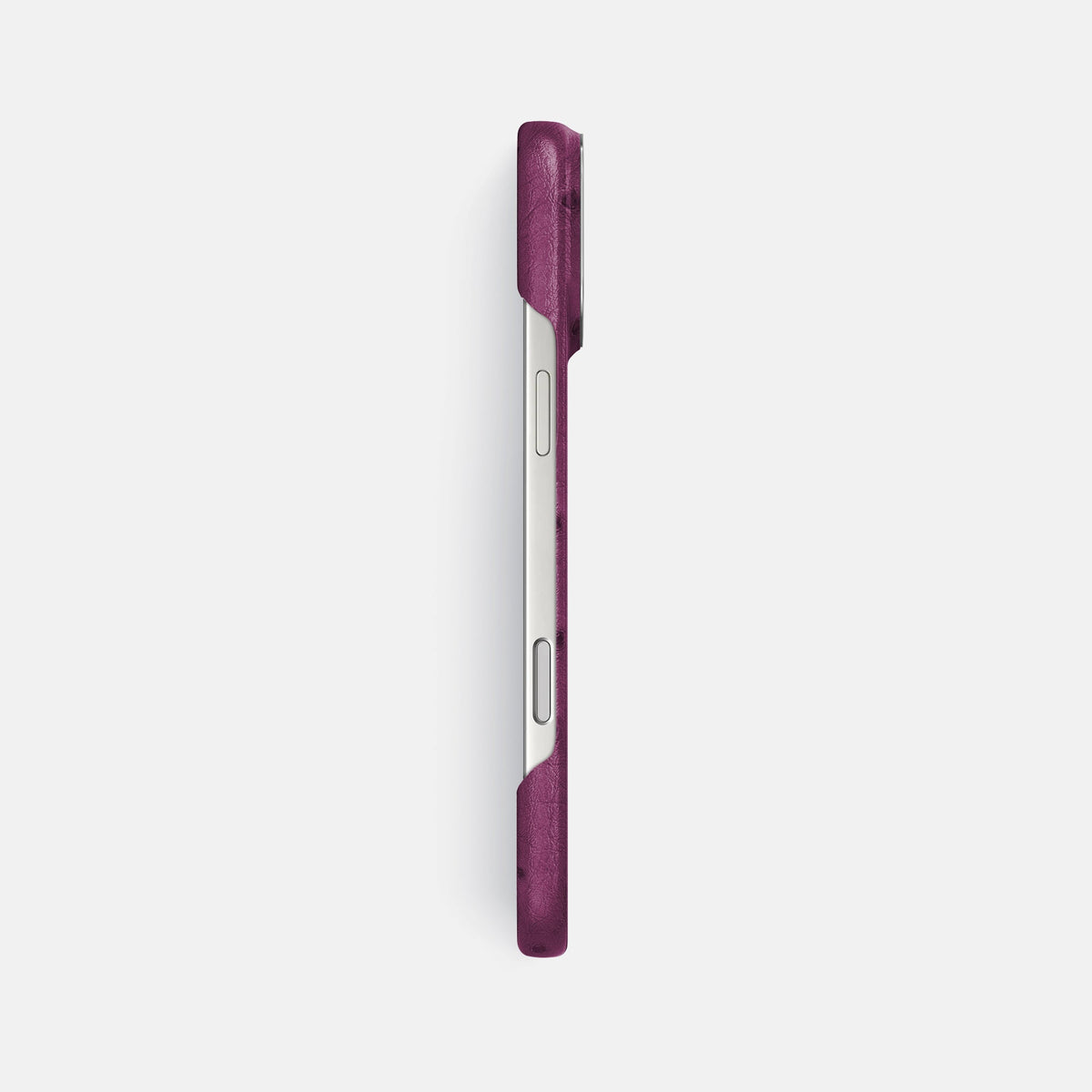 Classic Case For iPhone 18 Pro Max In Ostrich -3 | Purple-Steel