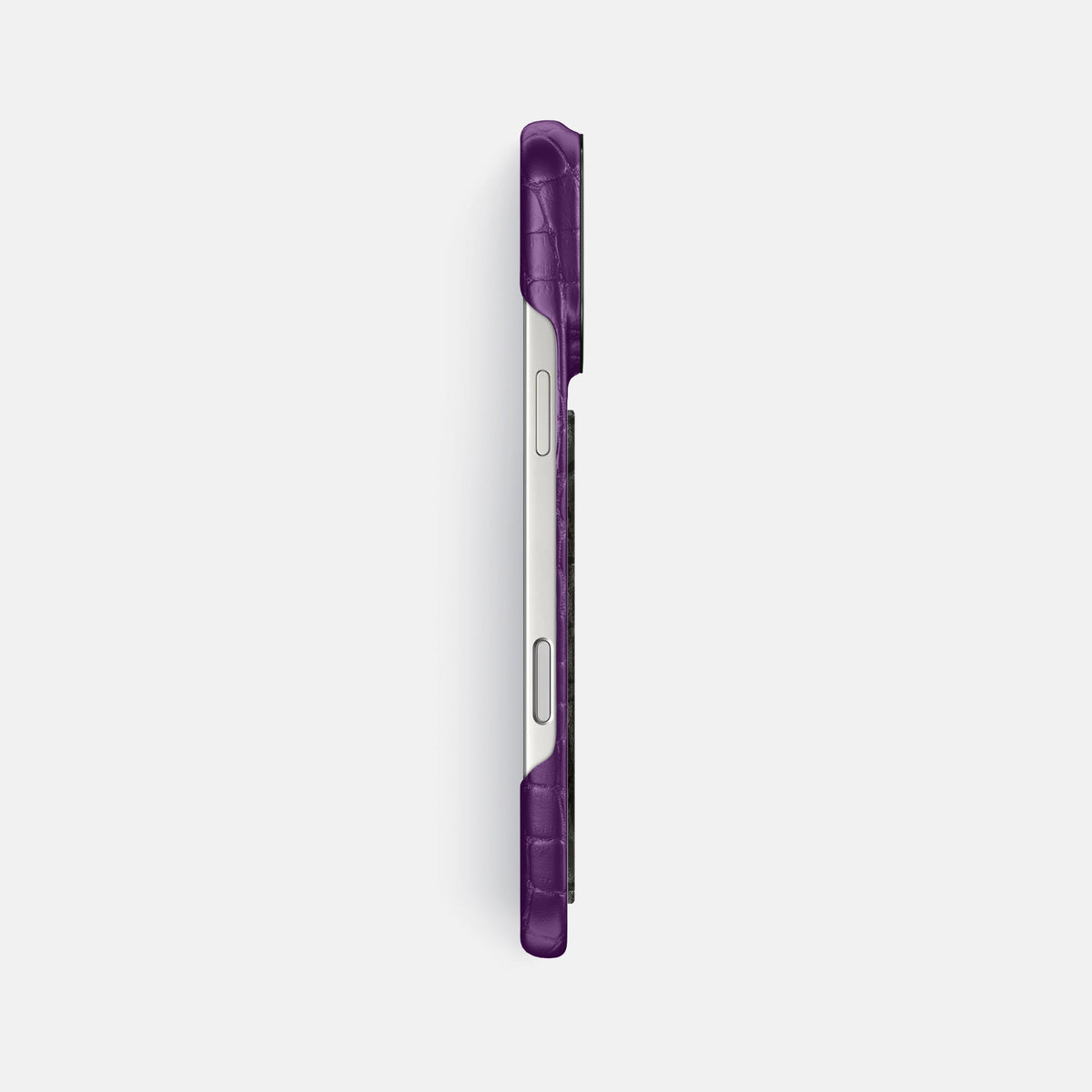 Classic Case With Carbon Dragon For iPhone 18 Pro Max In Alligator -3 | Purple-Black