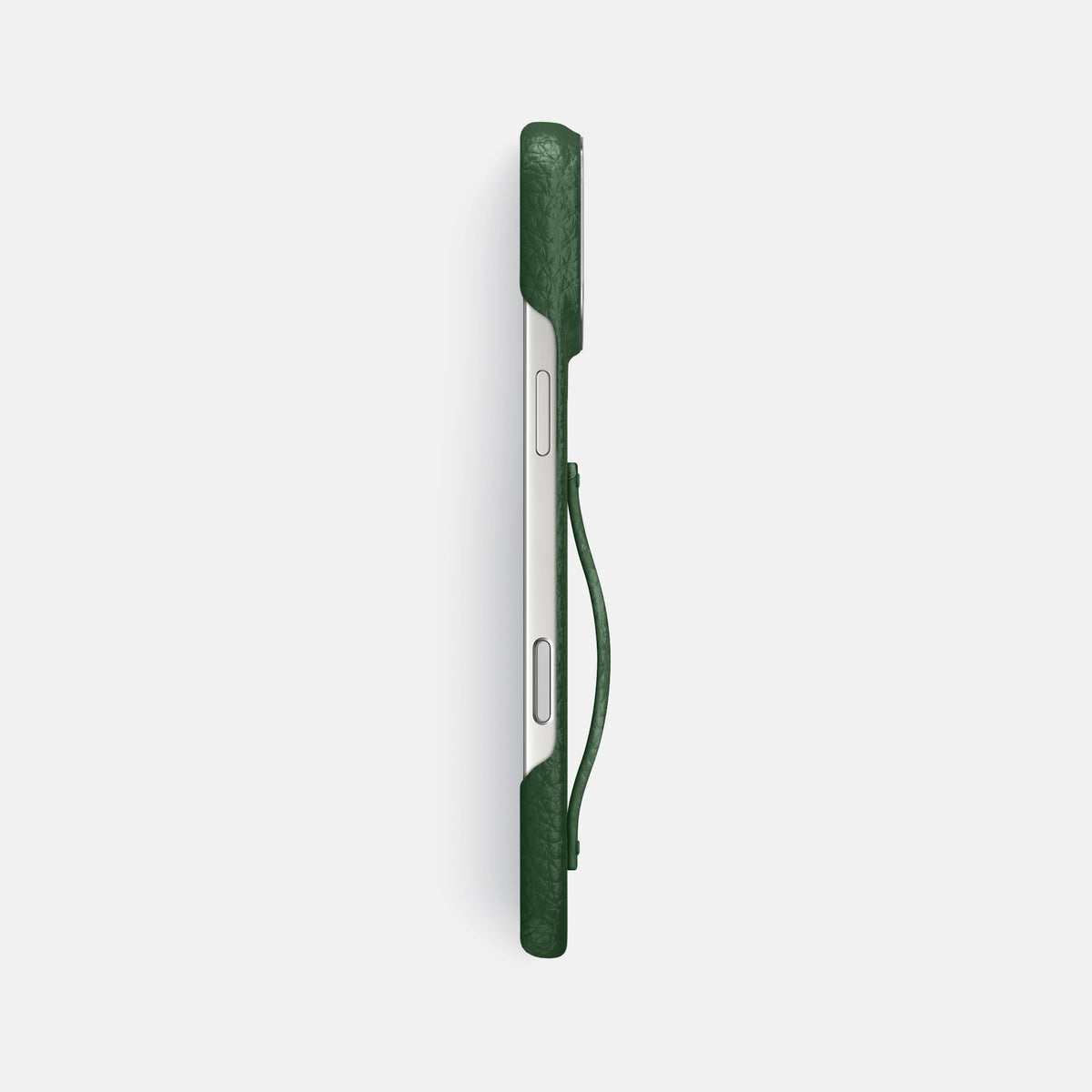 Finger Case For iPhone 17 Pro Max In Calf -3 | Dark-Green-Steel