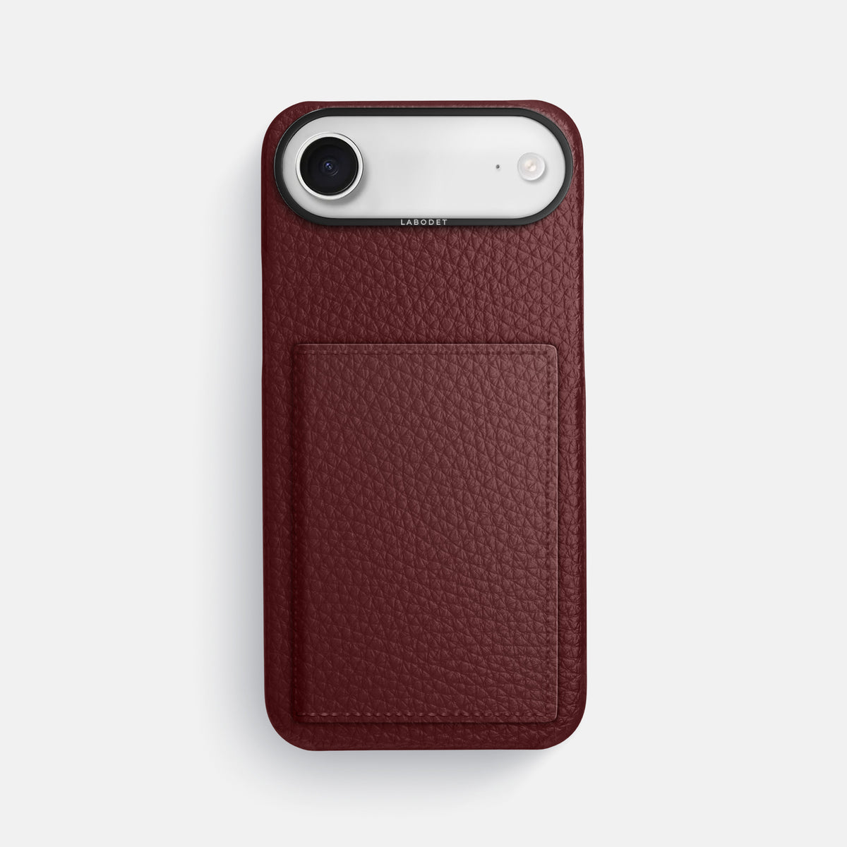 Bi-Fold Case For iPhone 17 Air In Calf -1 | Bordeaux-Black