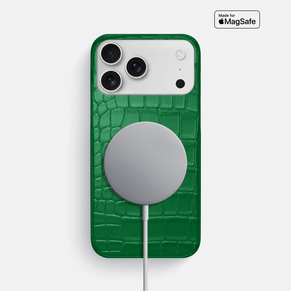 Slim Case For iPhone 17 Pro Max In Alligator -5 | Forest-Green