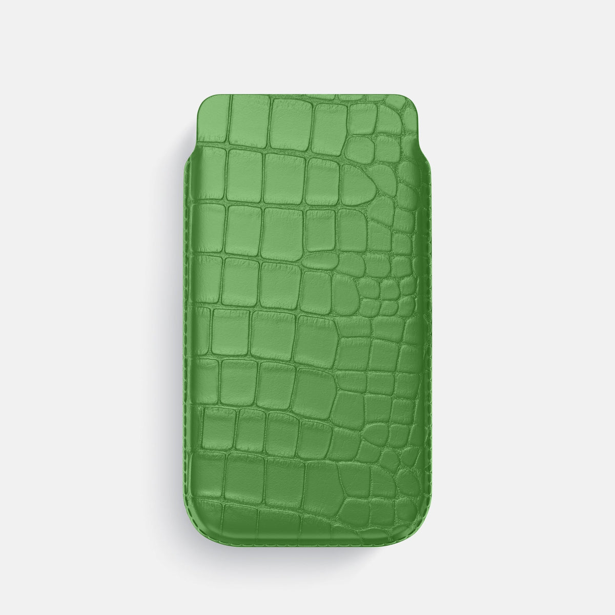 Pouch Case For iPhone 18 Pro In Alligator -1 | Apple-Green