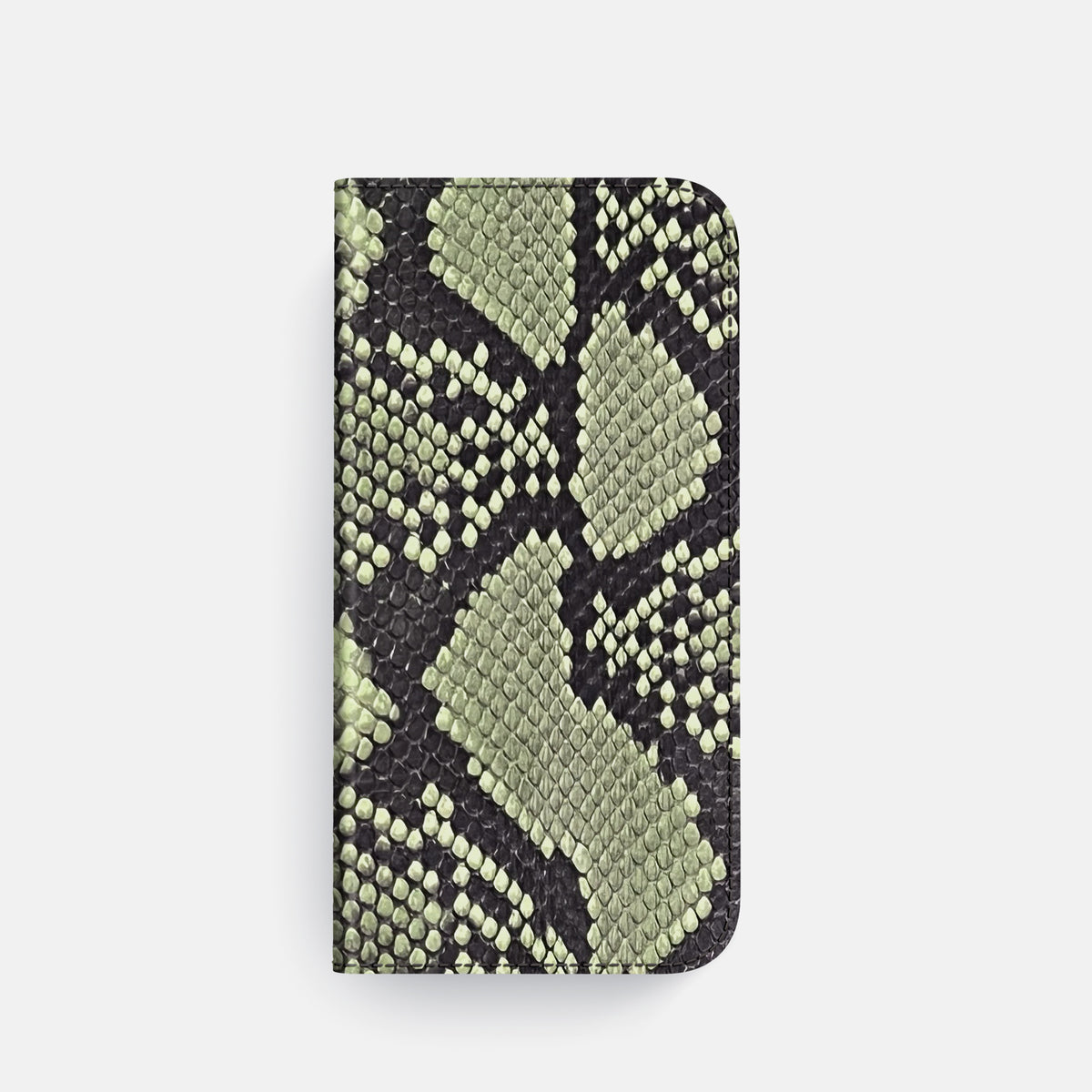 Folio Slim Case For iPhone 17 Pro In Deluxe Python -4 | Army-Green