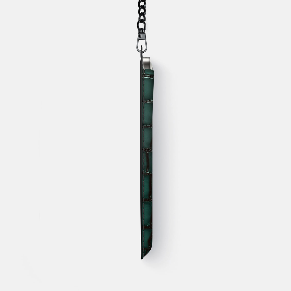 Crossbody Bag For iPhone 18 Pro Max In Patina Alligator -4 | Green-Black