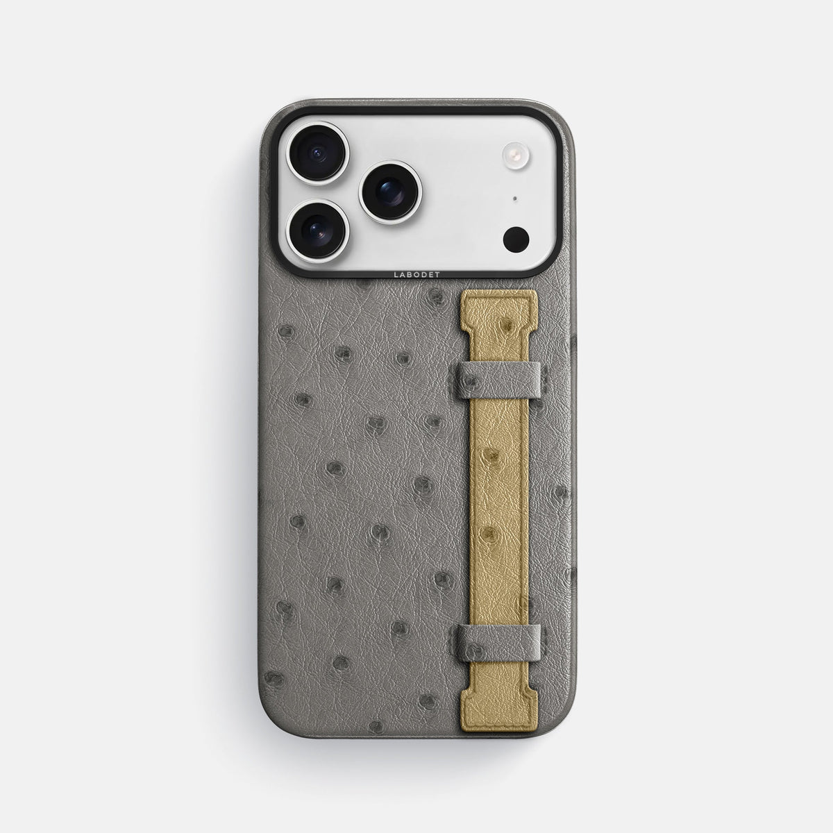Handle Case Coloré For iPhone 18 Pro Max In Ostrich -1 | Grey-Black