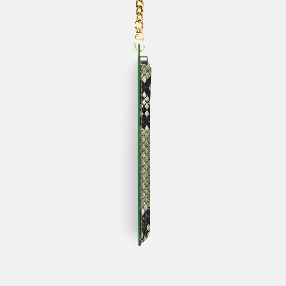 Crossbody Bag For iPhone 17 Pro In Deluxe Python -4 | Army-Green-Gold