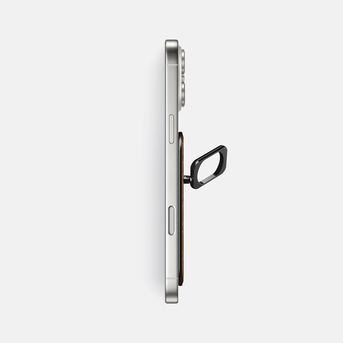 MagSafe Ring For iPhone 17 Pro Max In Calf -3 | Caramel-Black