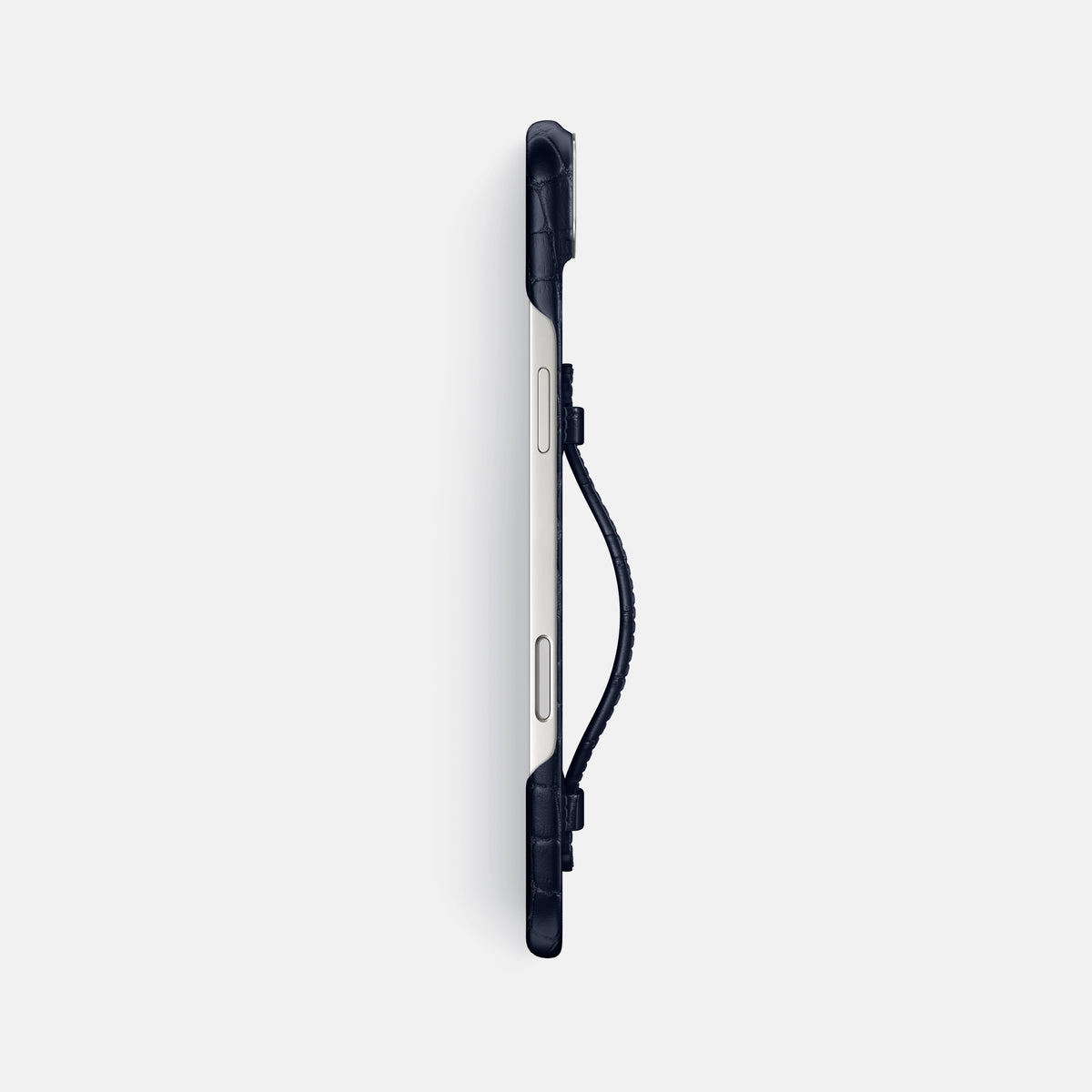 Center Handle For iPhone 17 Air In Alligator -3 | Navy-Blue-Steel