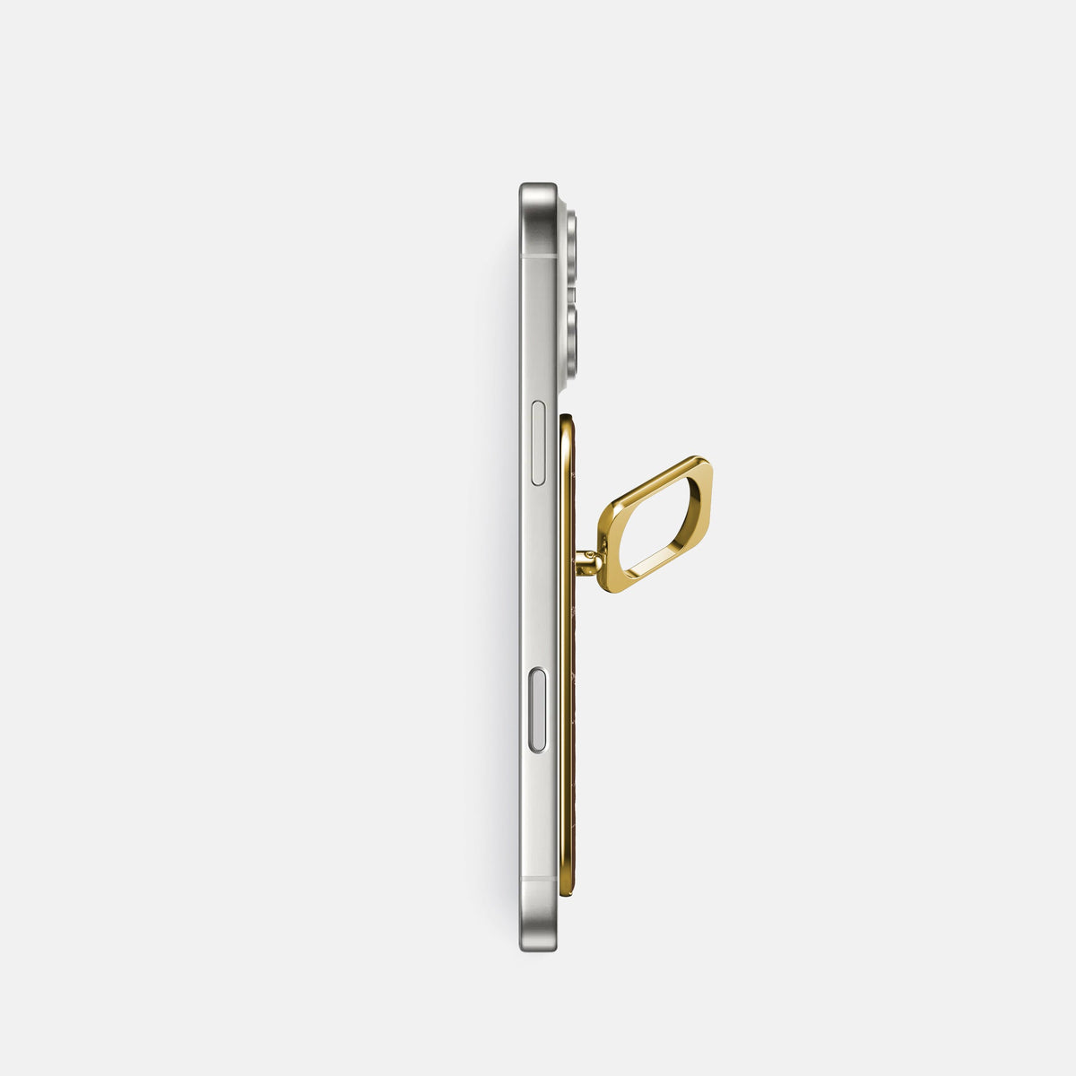 MagSafe Ring For iPhone 18 Pro In Shiny Alligator -3 | Brown-Gold