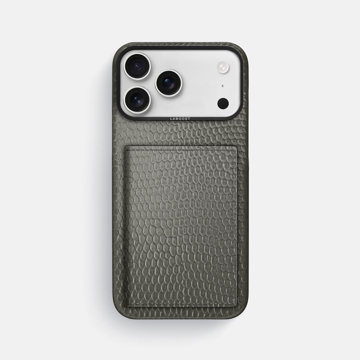 Bi-Fold Case For iPhone 18 Pro Max In Lizard -1 | Grey-Black