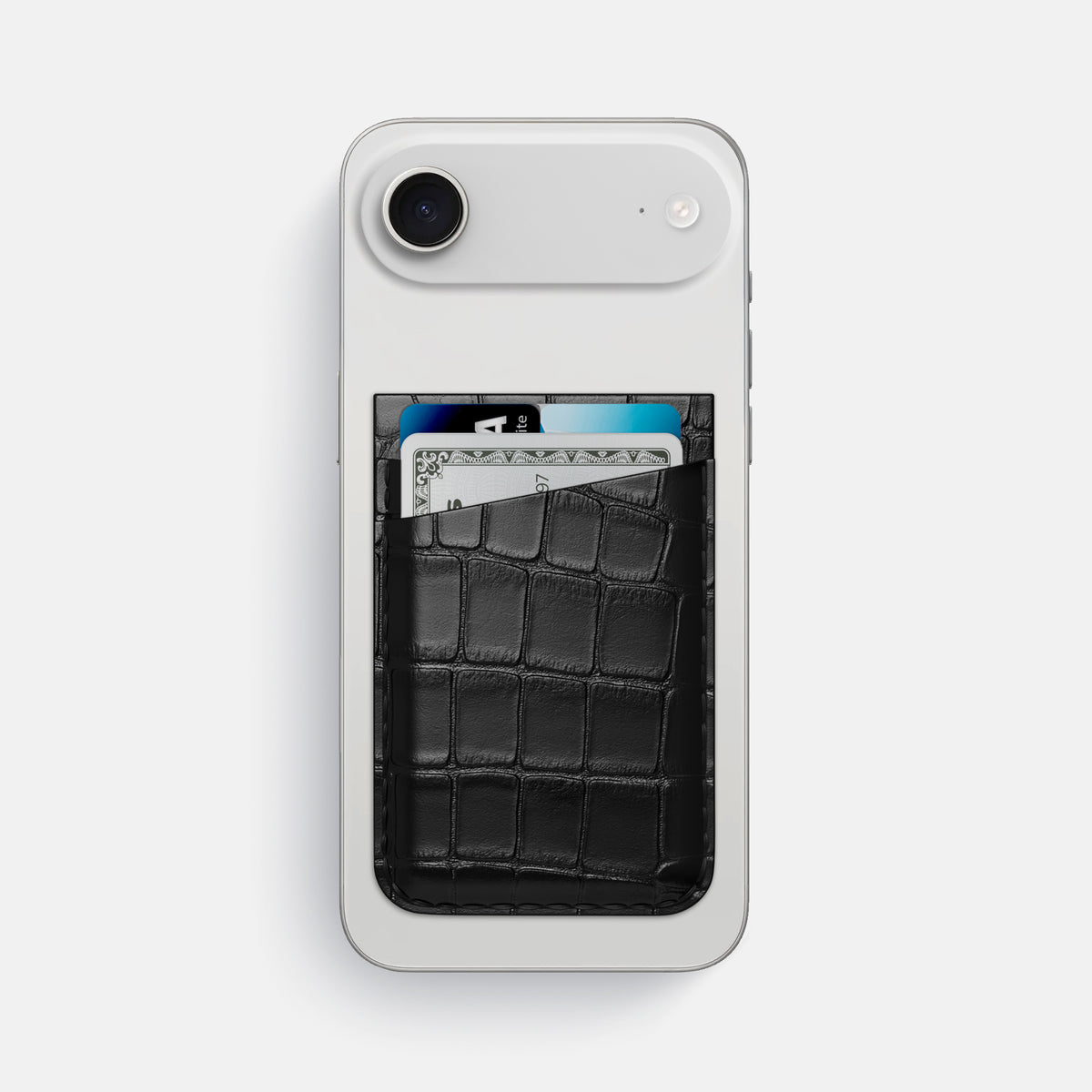 MagSafe Wallet For iPhone 17 Air In Alligator -1 | Black