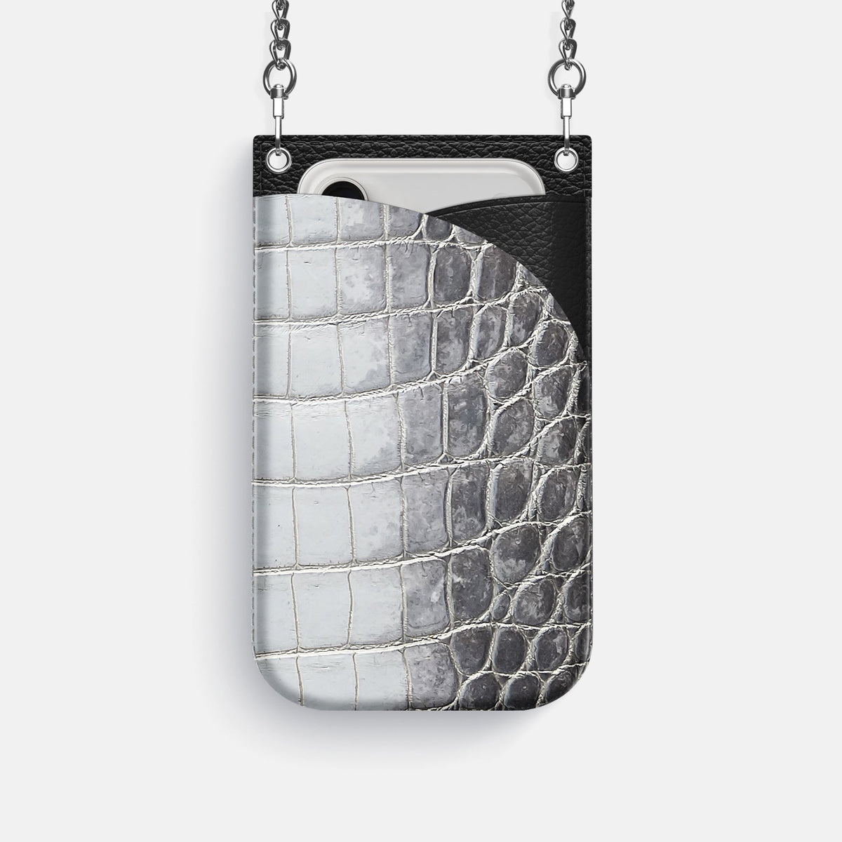 Crossbody Bag For iPhone 17 Pro In Himalayan Crocodile