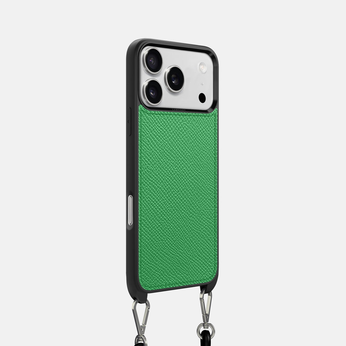 Crossbody Sport Case For iPhone 18 Pro In Epsom-Style Calf -2 | Grass-Green