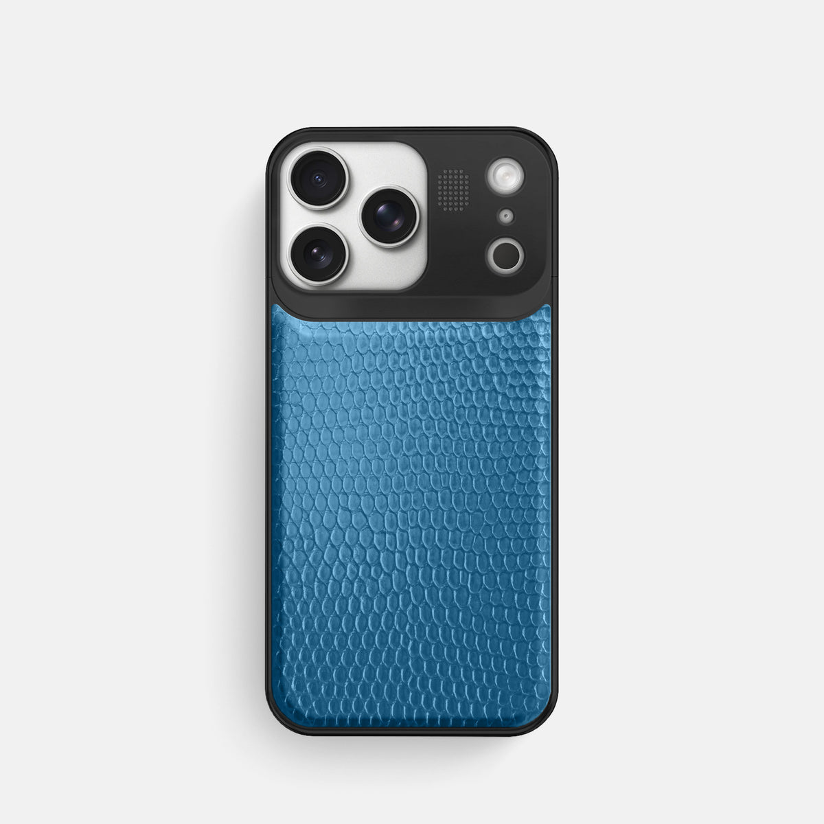 Metal Case For iPhone 17 Pro In Lizard -1 | Blue-Black