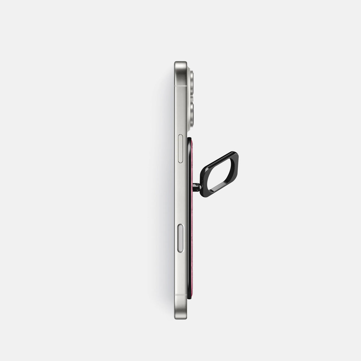 MagSafe Ring For iPhone 18 Pro In Calf -3 | Pink-Black