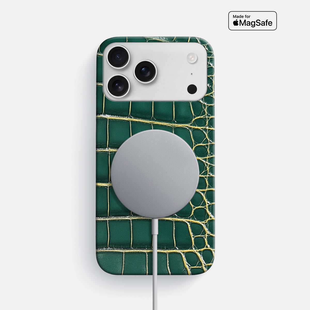 Slim Case For iPhone 18 Pro Max In Patina Alligator -5 | Cambridge