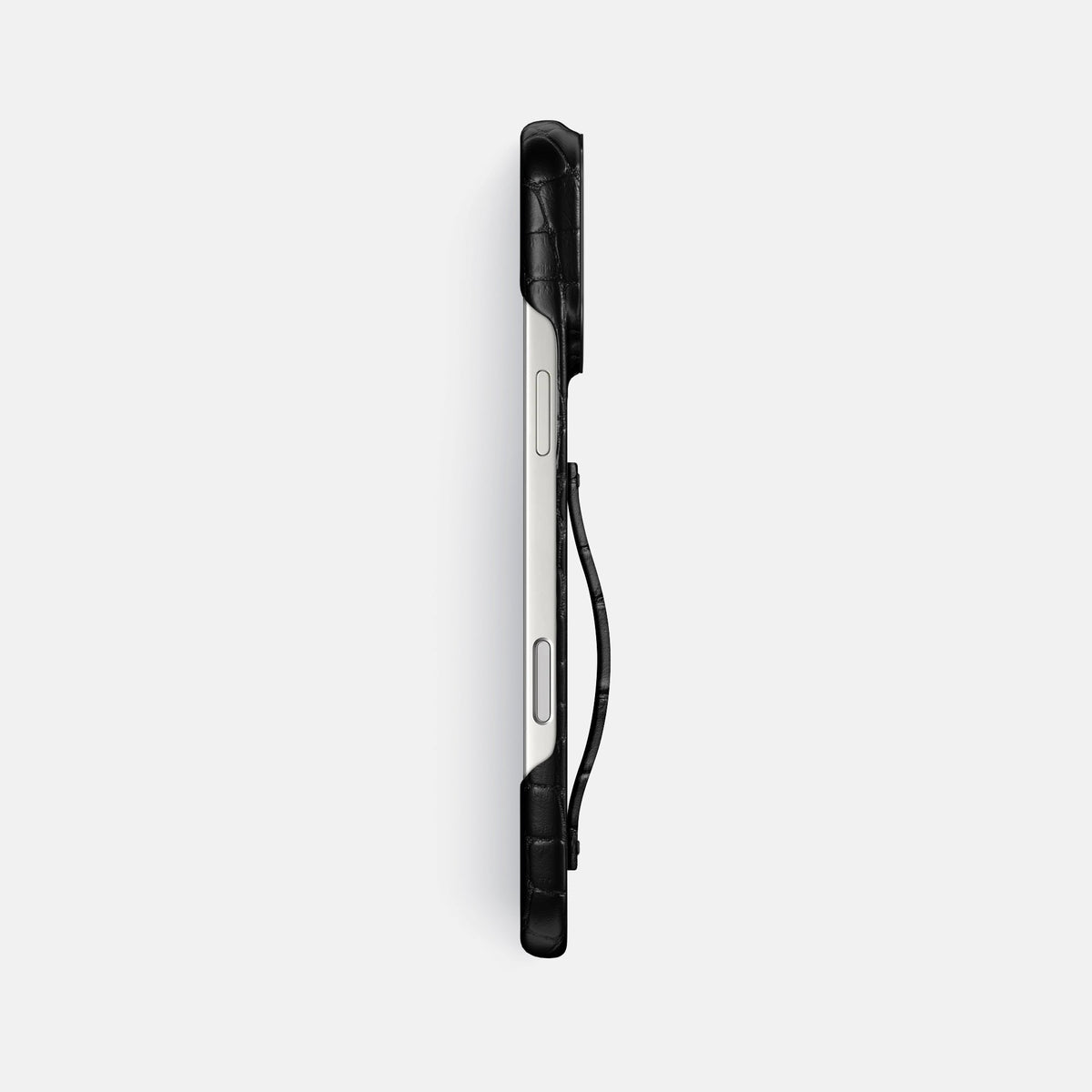 Finger Case For iPhone 18 Pro Max In Alligator -3 | Black-Black