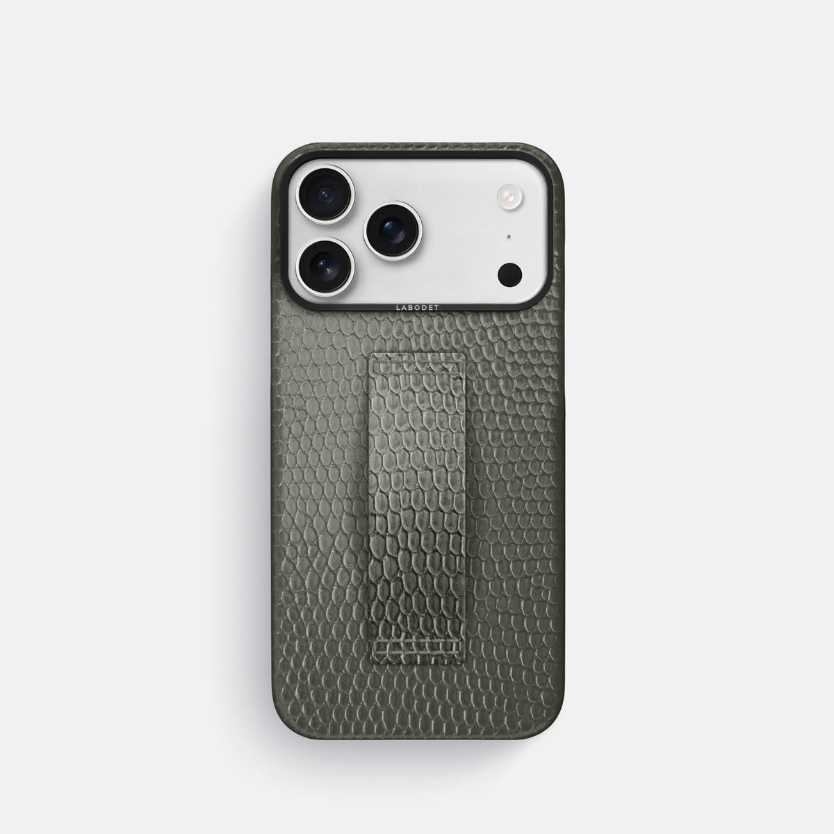 Finger Case For iPhone 18 Pro In Lizard -1 | Grey-Black