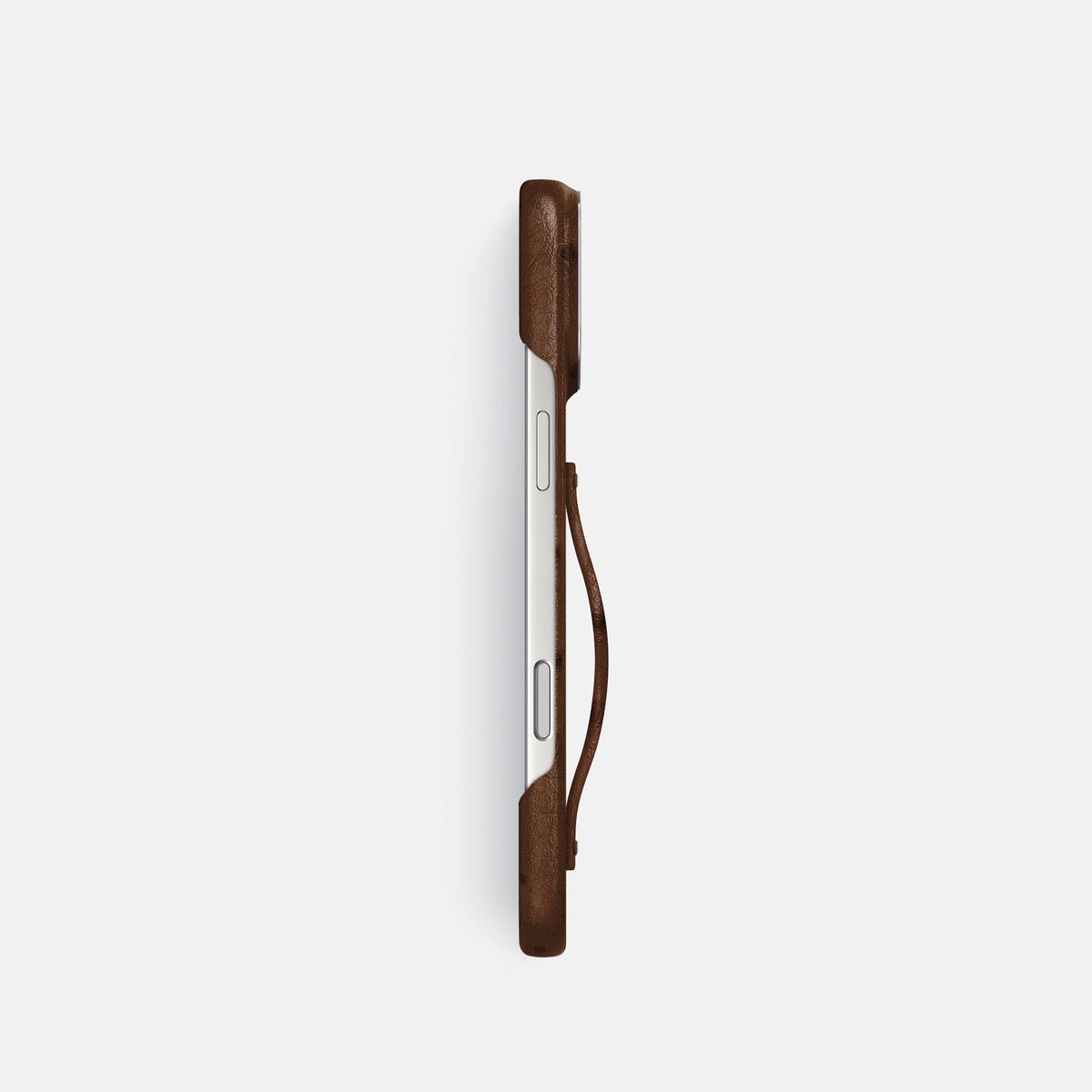 Finger Case For iPhone 18 Pro In Ostrich -3 | Chocolate-Steel